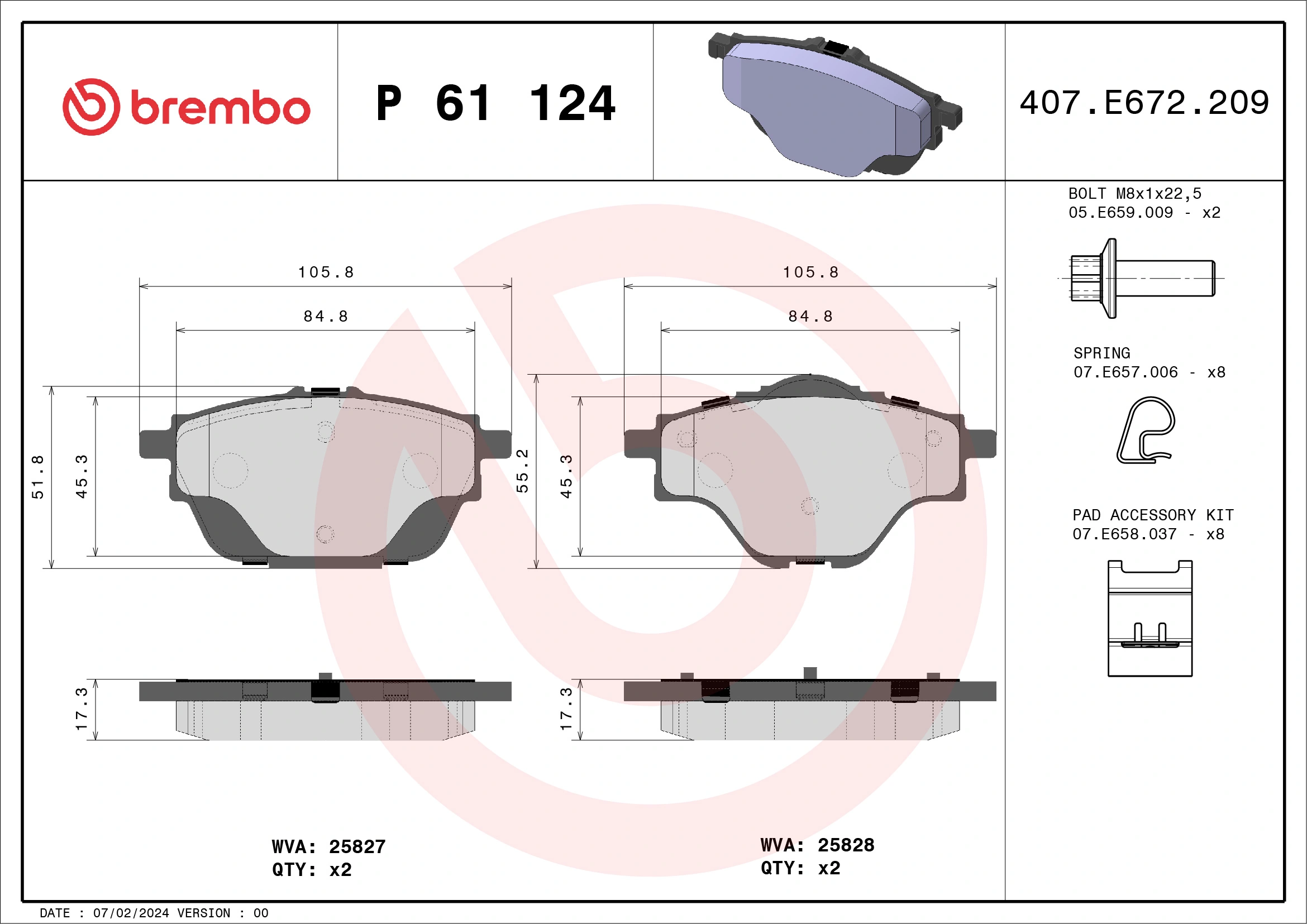 Brake Pad Set, disc brake