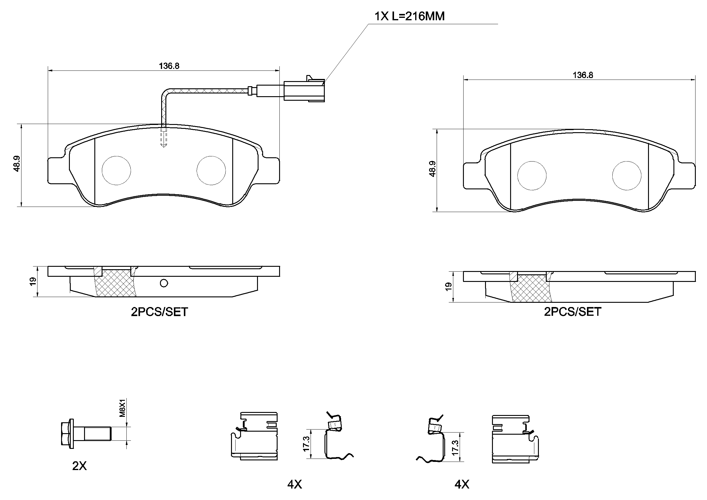 Brake Pad Set, disc brake