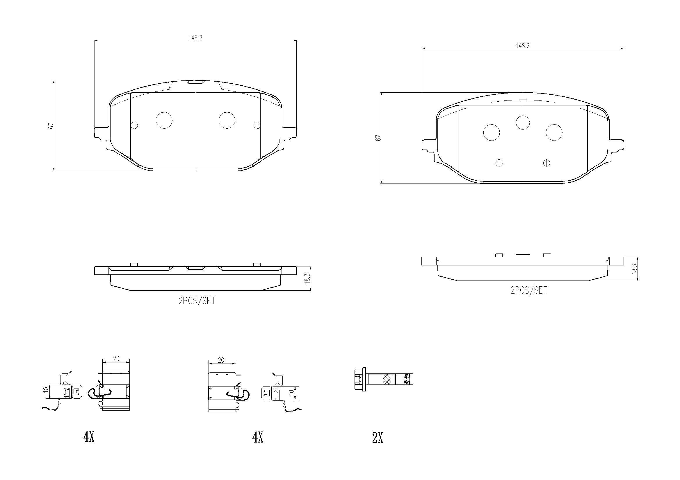 Brake Pad Set, disc brake