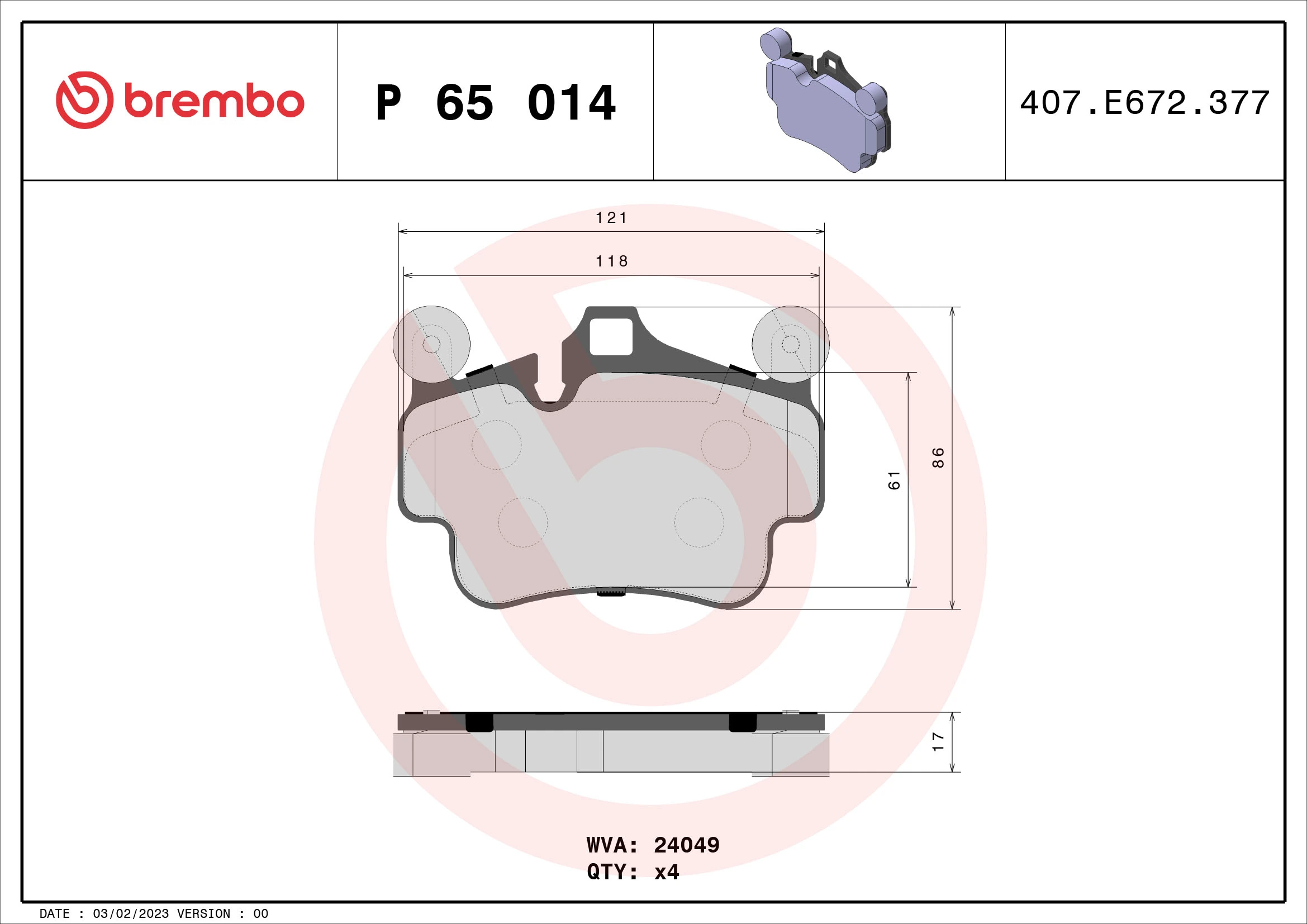 Brake Pad Set, disc brake