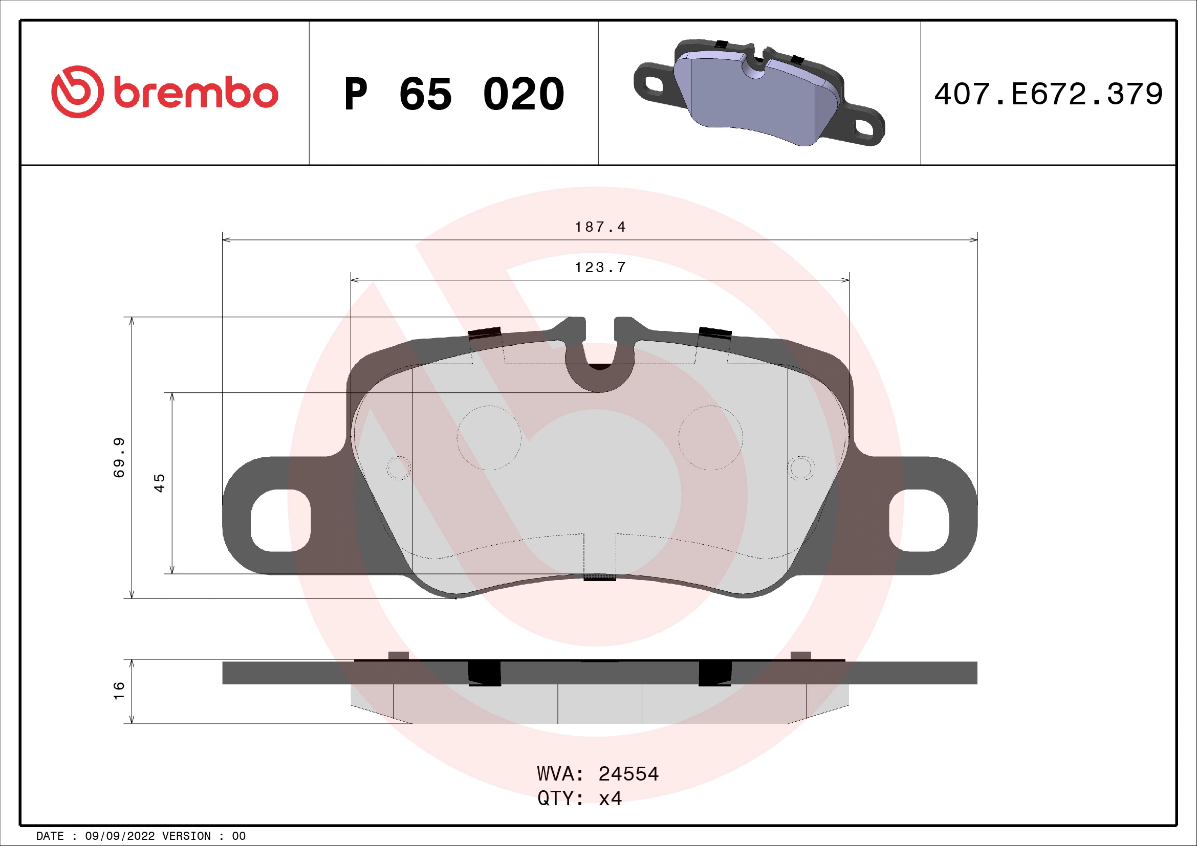 Brake Pad Set, disc brake