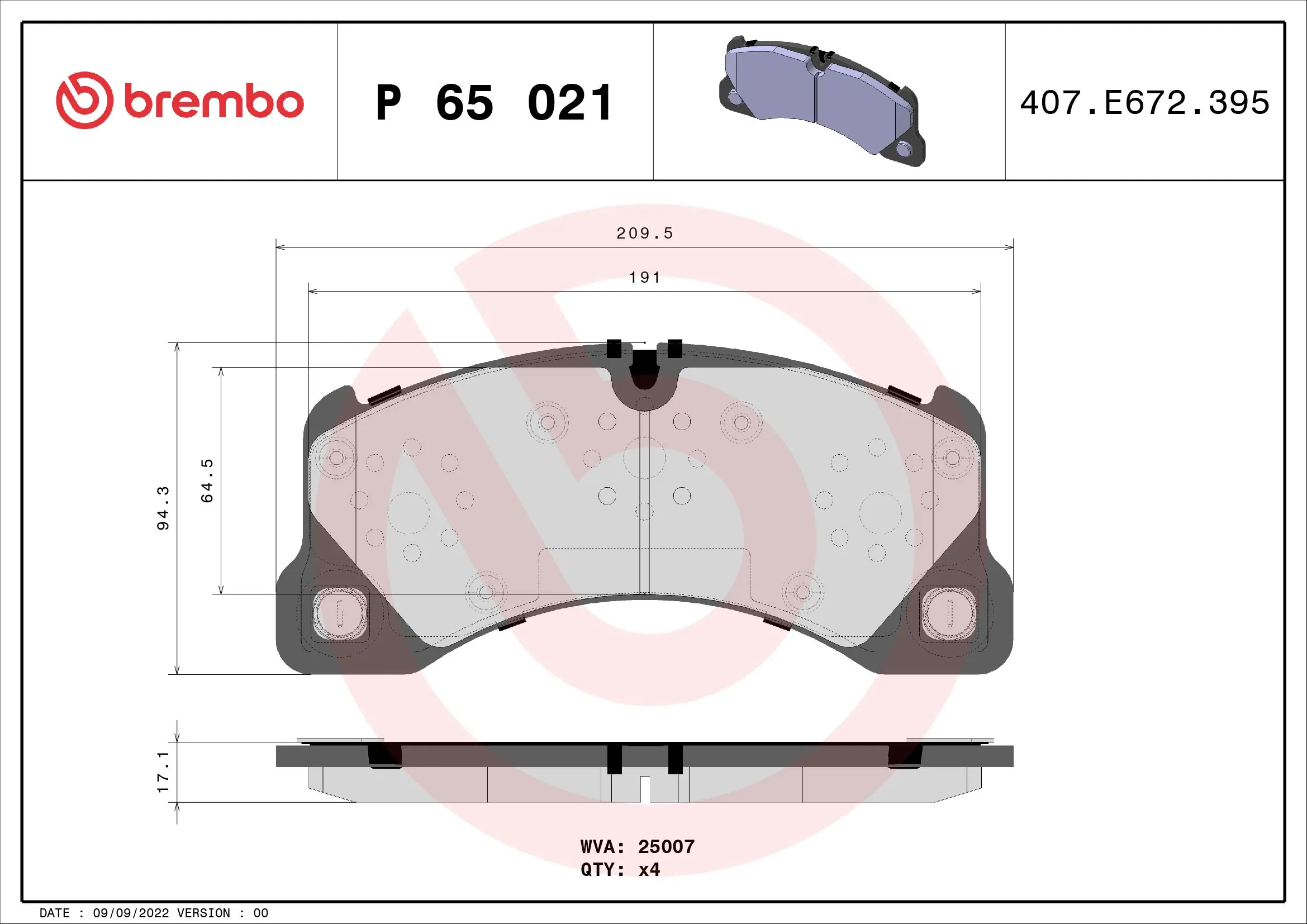 Brake Pad Set, disc brake