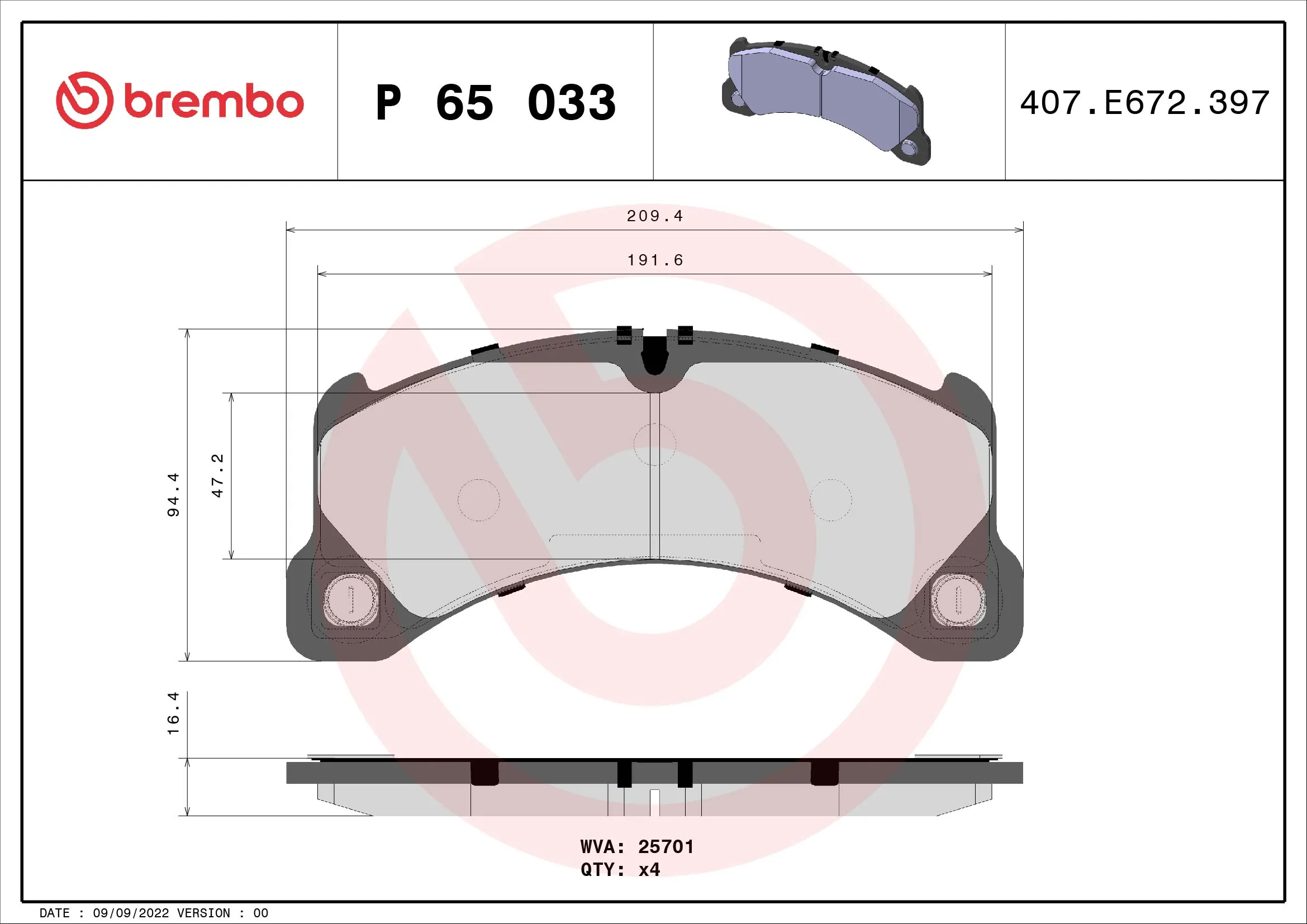 Brake Pad Set, disc brake