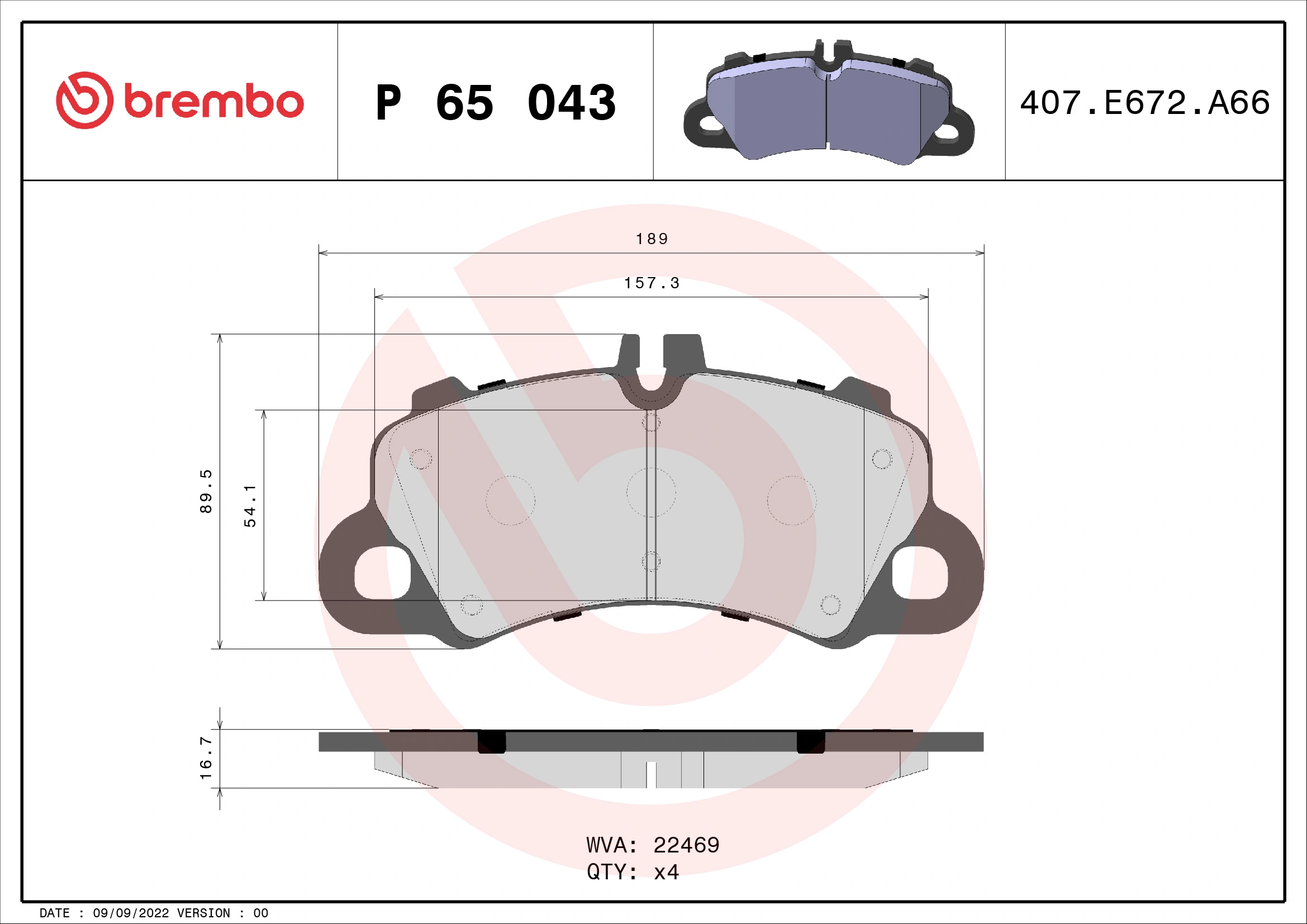 Brake Pad Set, disc brake