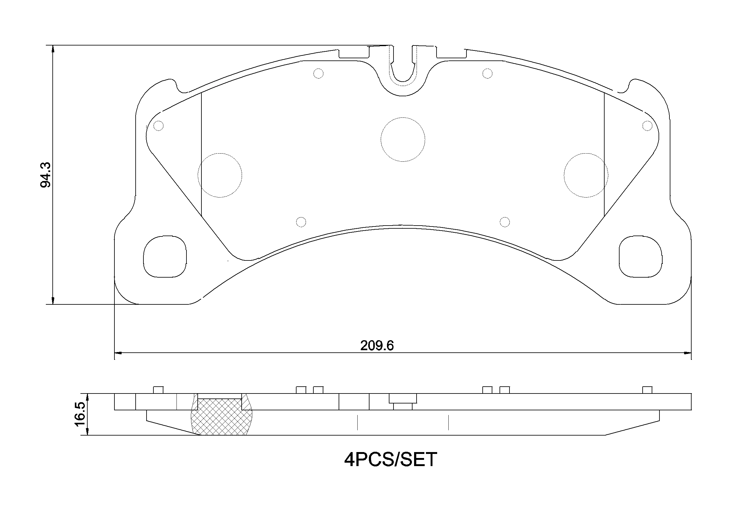 Brake Pad Set, disc brake