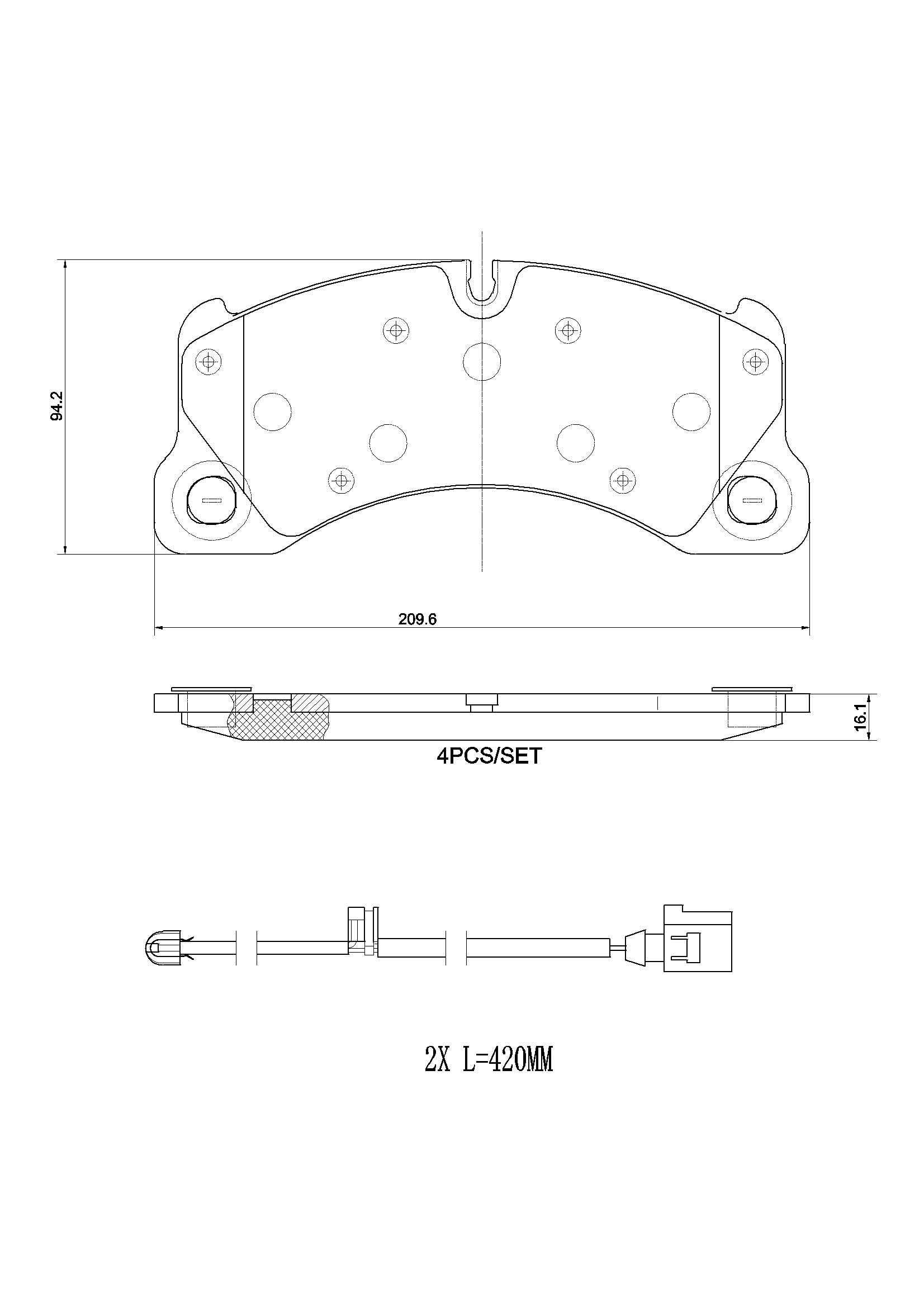Brake Pad Set, disc brake