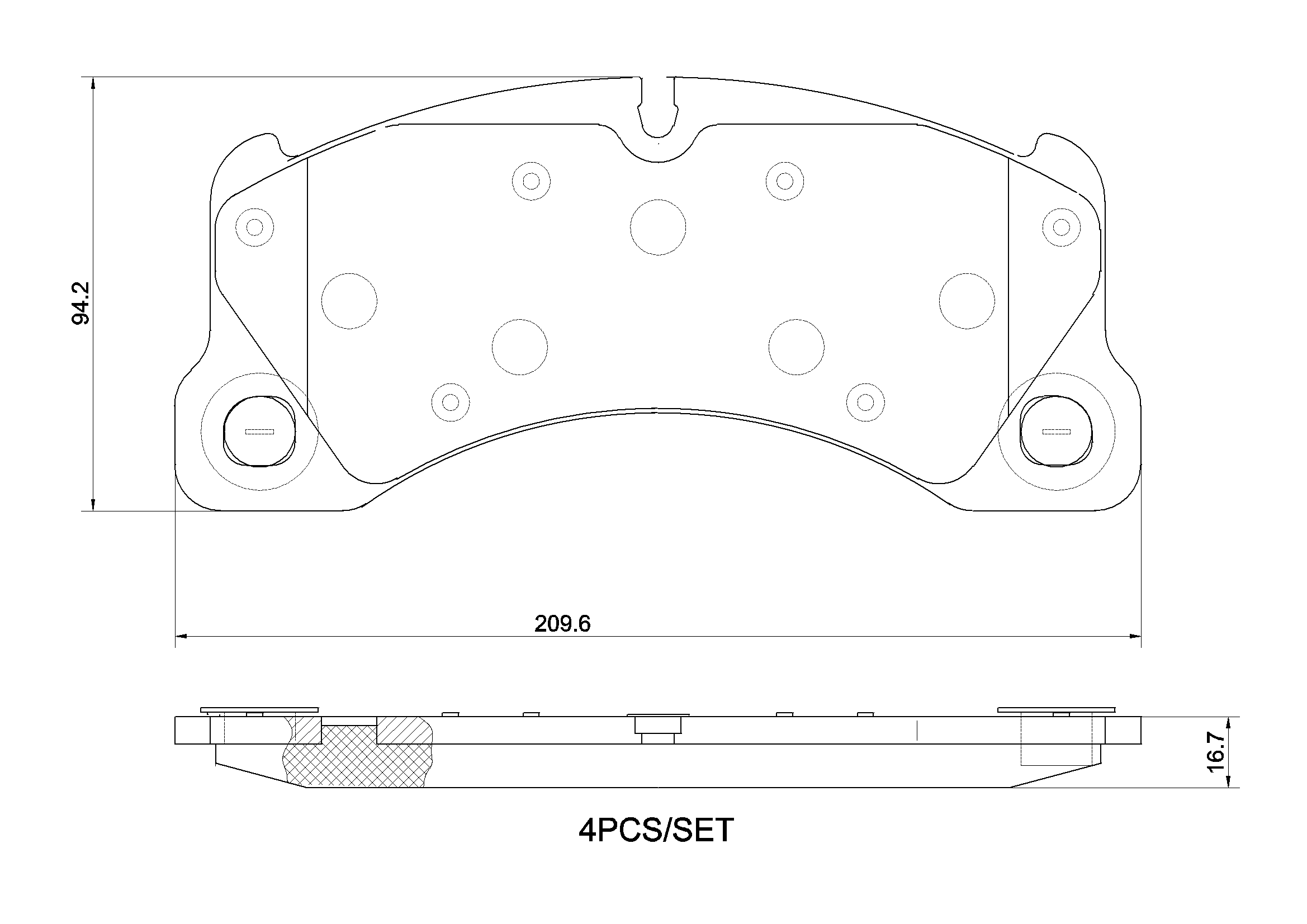 Brake Pad Set, disc brake