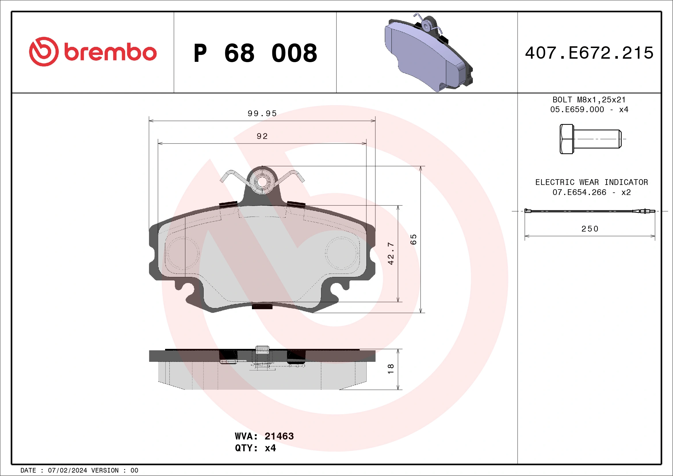 Brake Pad Set, disc brake