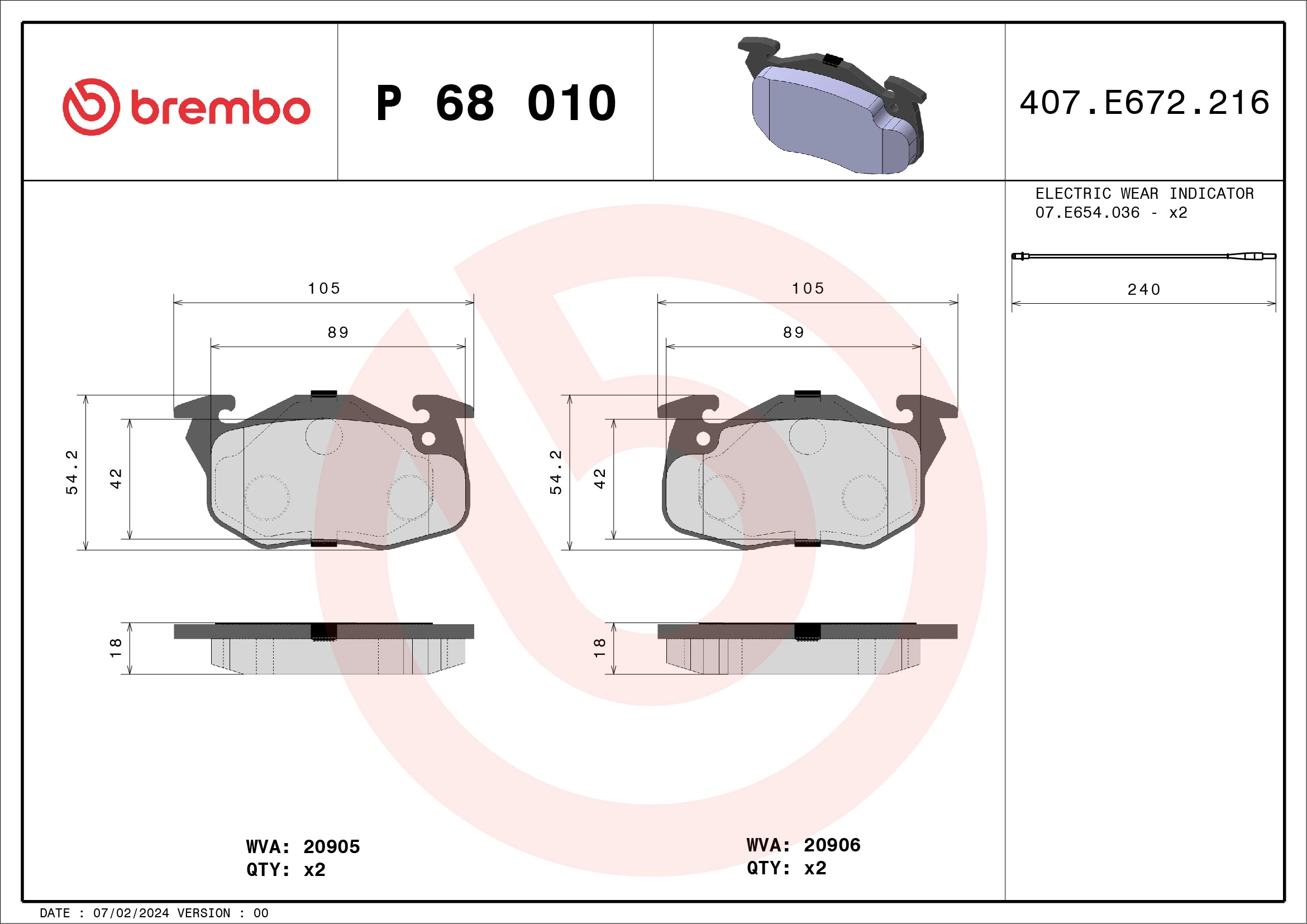 Brake Pad Set, disc brake