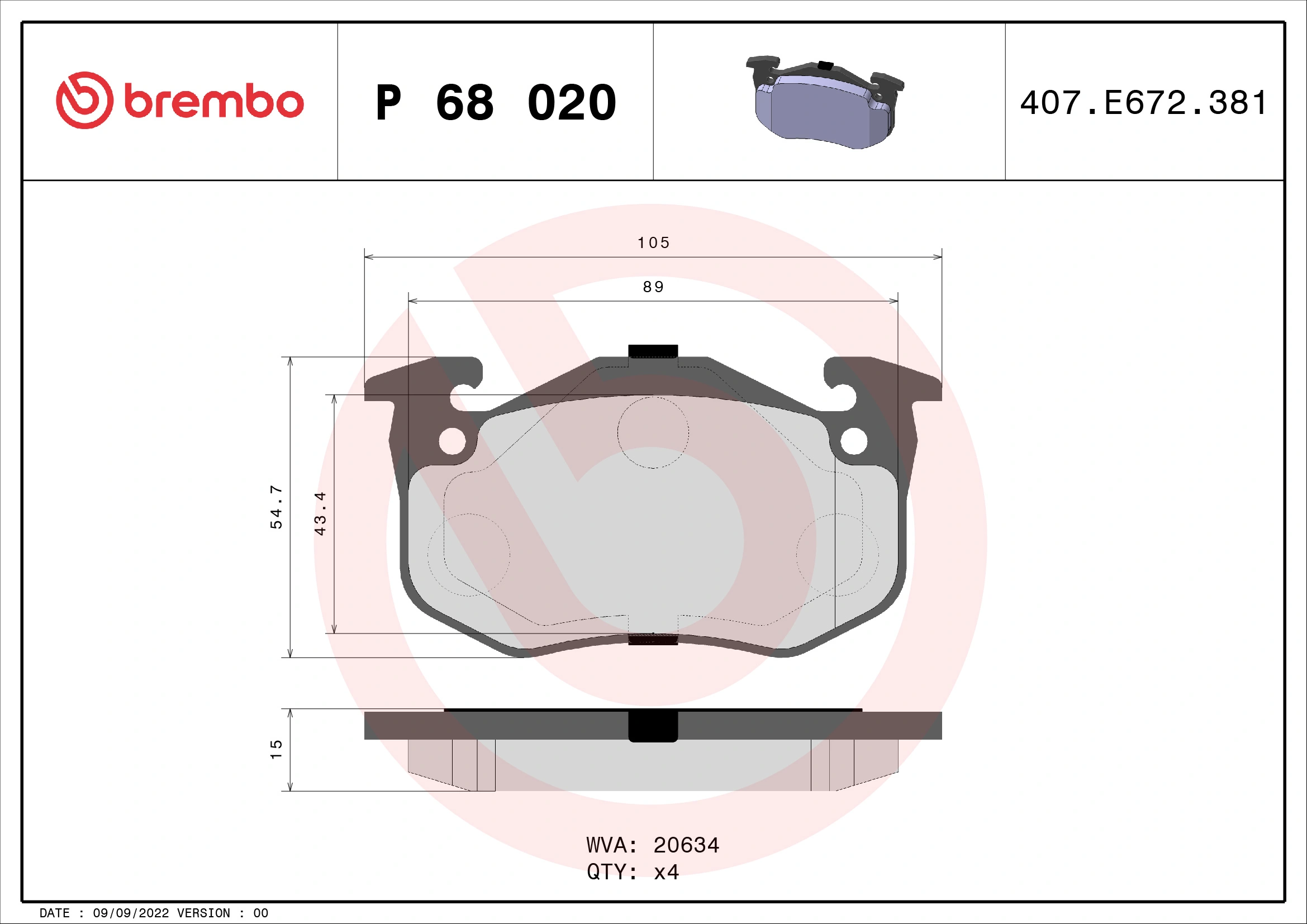 Brake Pad Set, disc brake