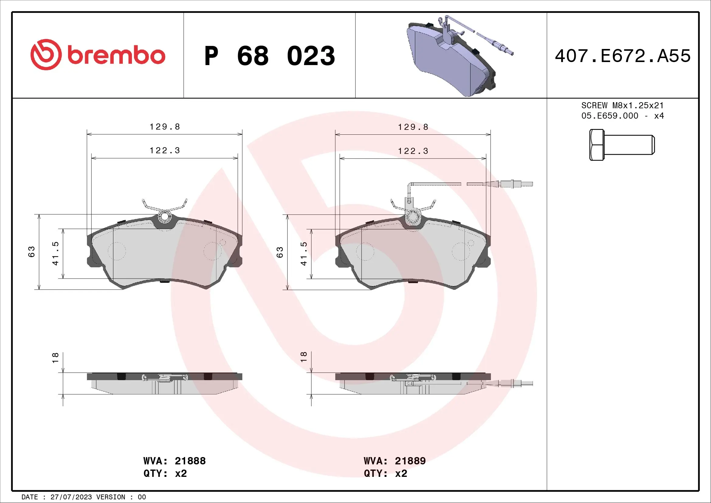 Brake Pad Set, disc brake