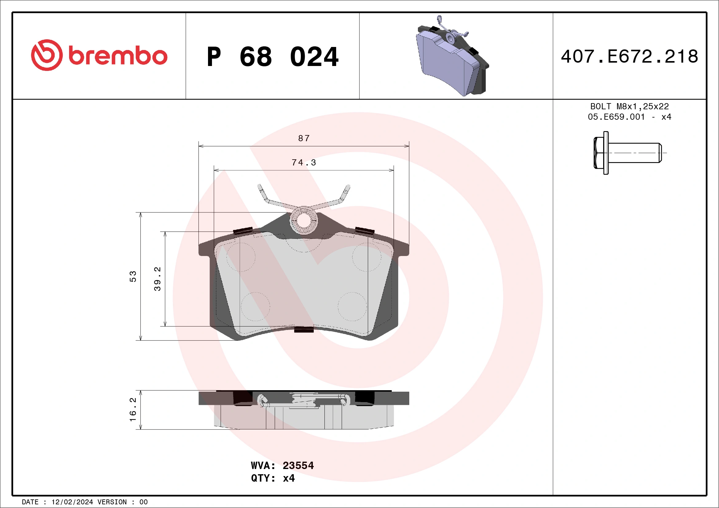 Brake Pad Set, disc brake