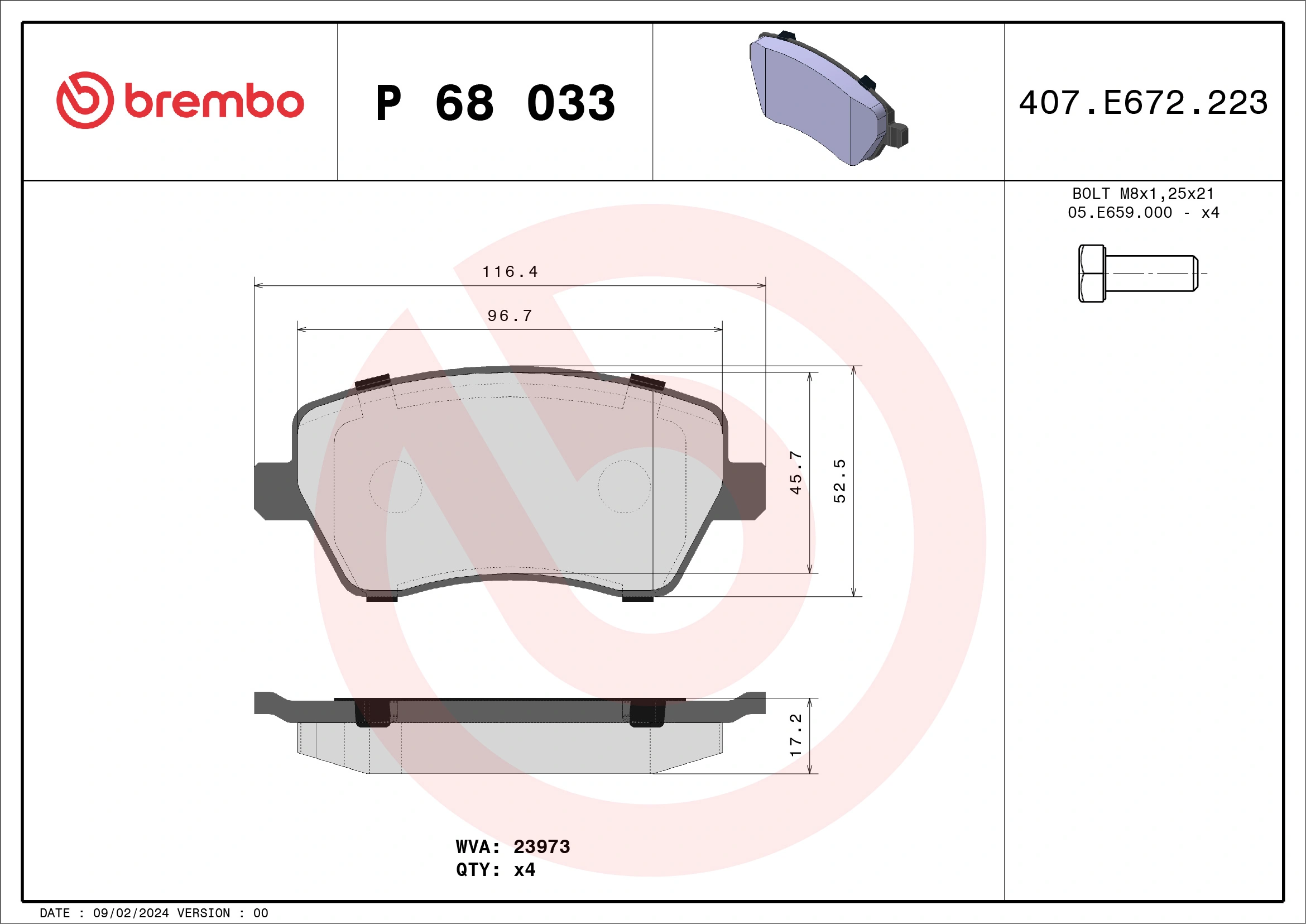 Brake Pad Set, disc brake