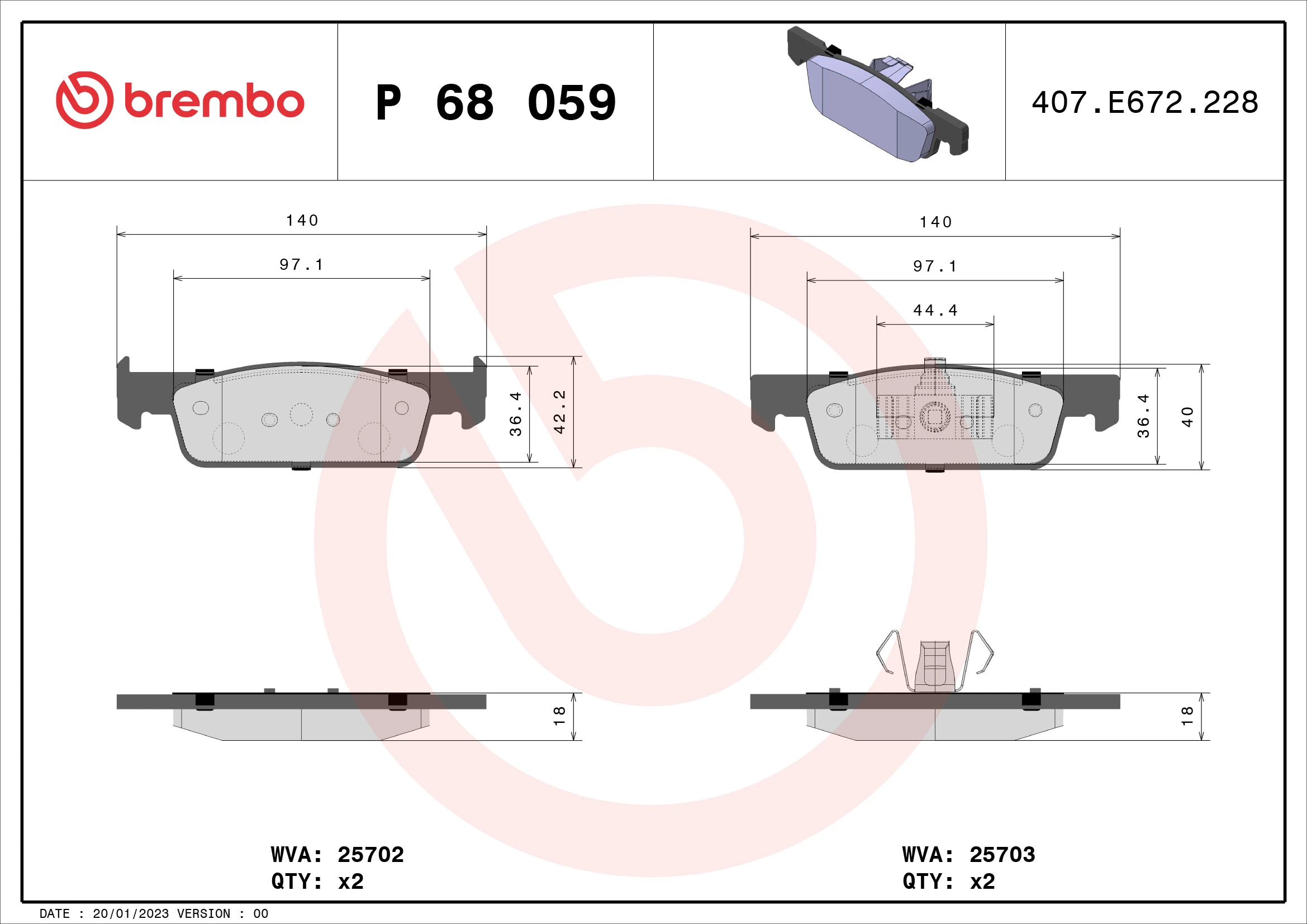 Brake Pad Set, disc brake