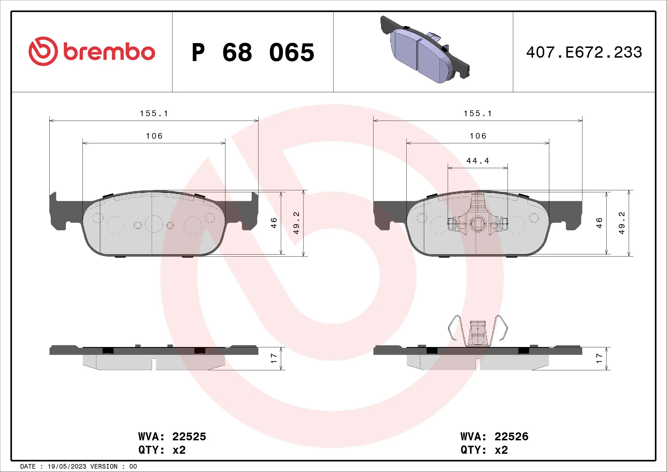 Brake Pad Set, disc brake