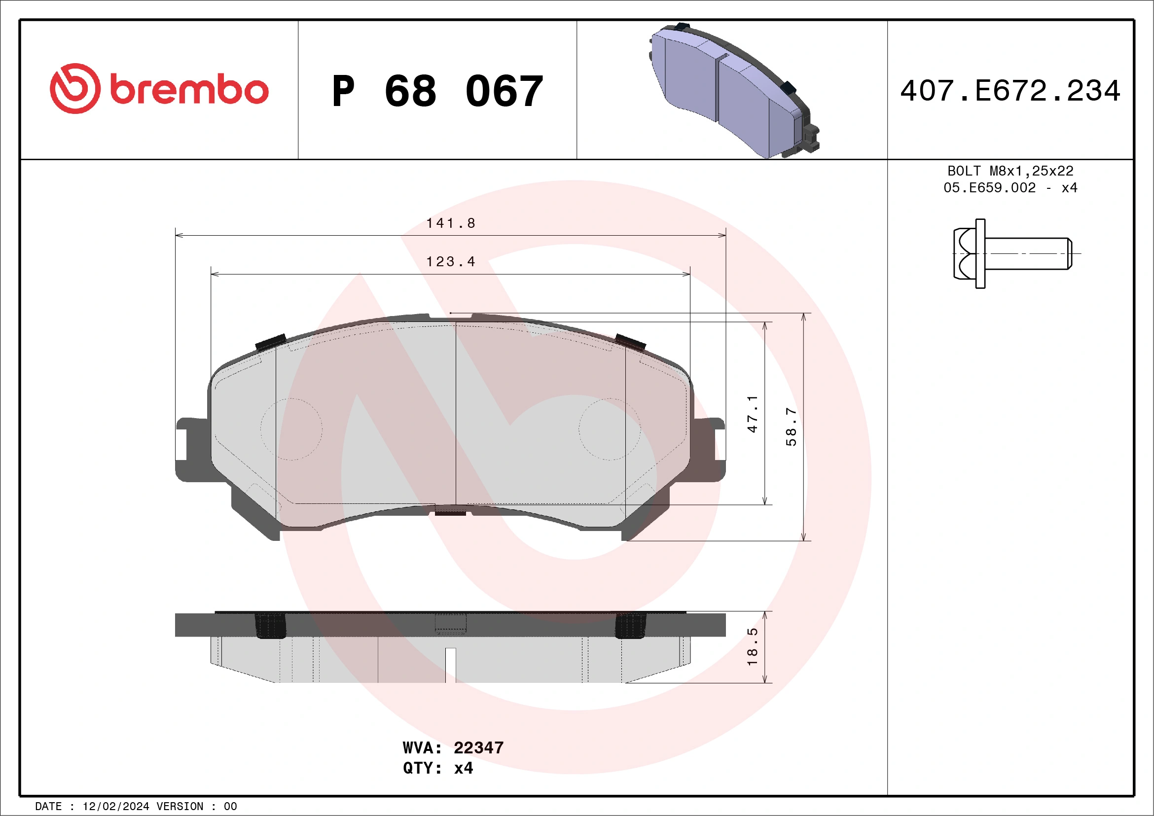 Brake Pad Set, disc brake