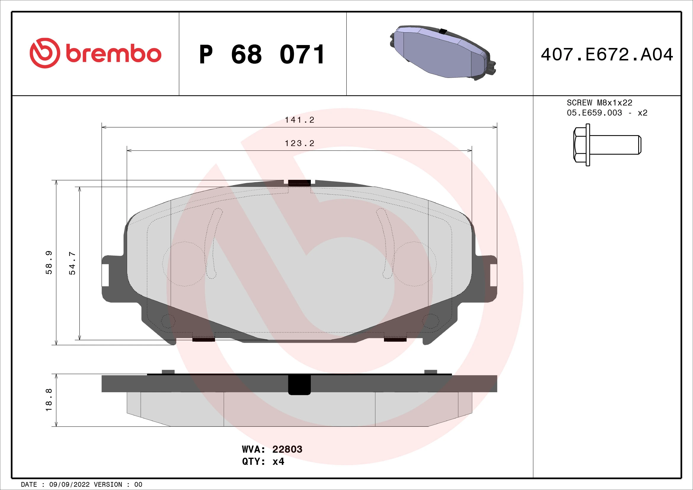 Brake Pad Set, disc brake