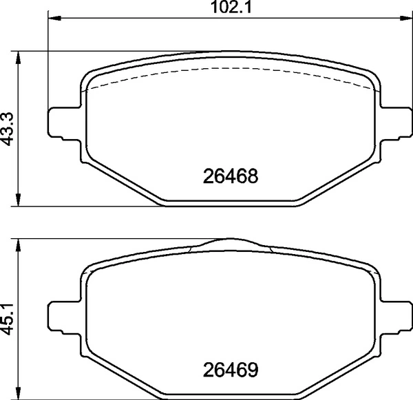 Brake Pad Set, disc brake