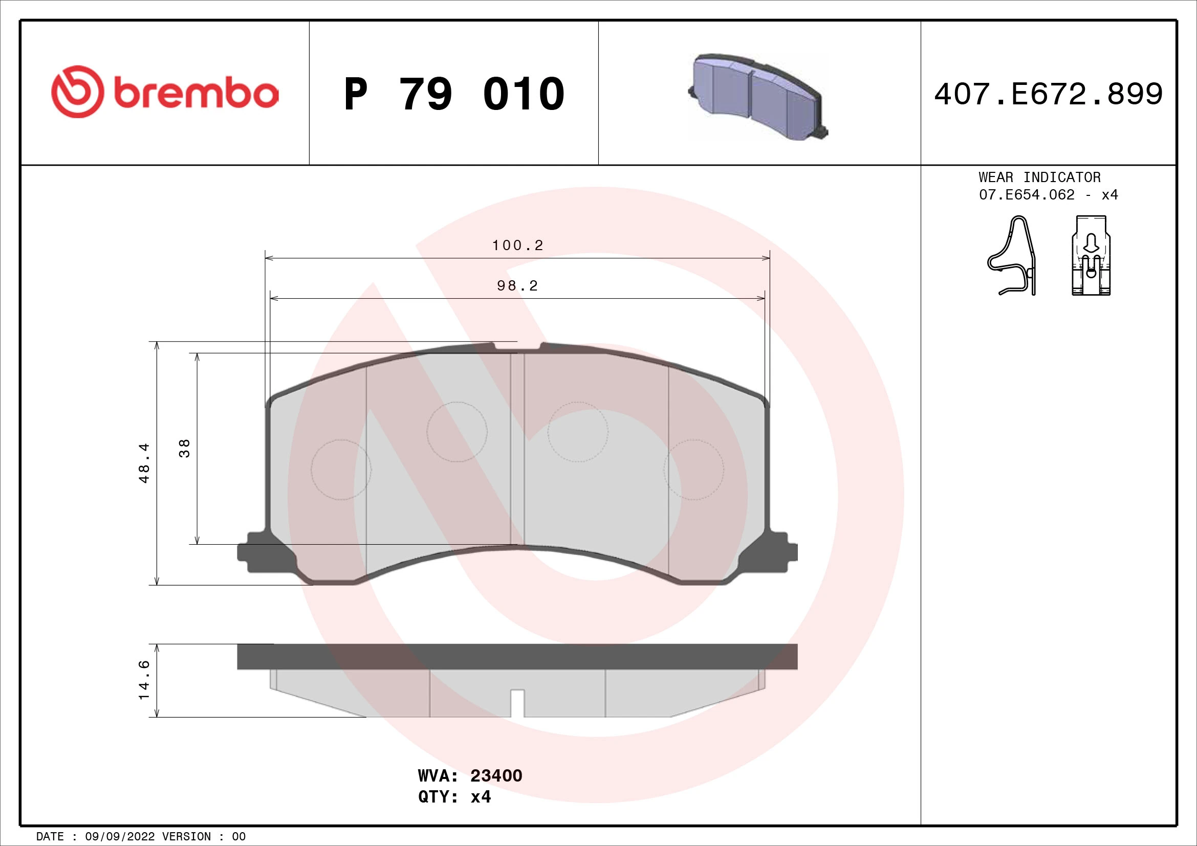 Brake Pad Set, disc brake