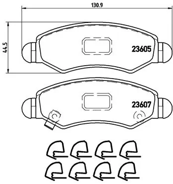 Brake Pad Set, disc brake