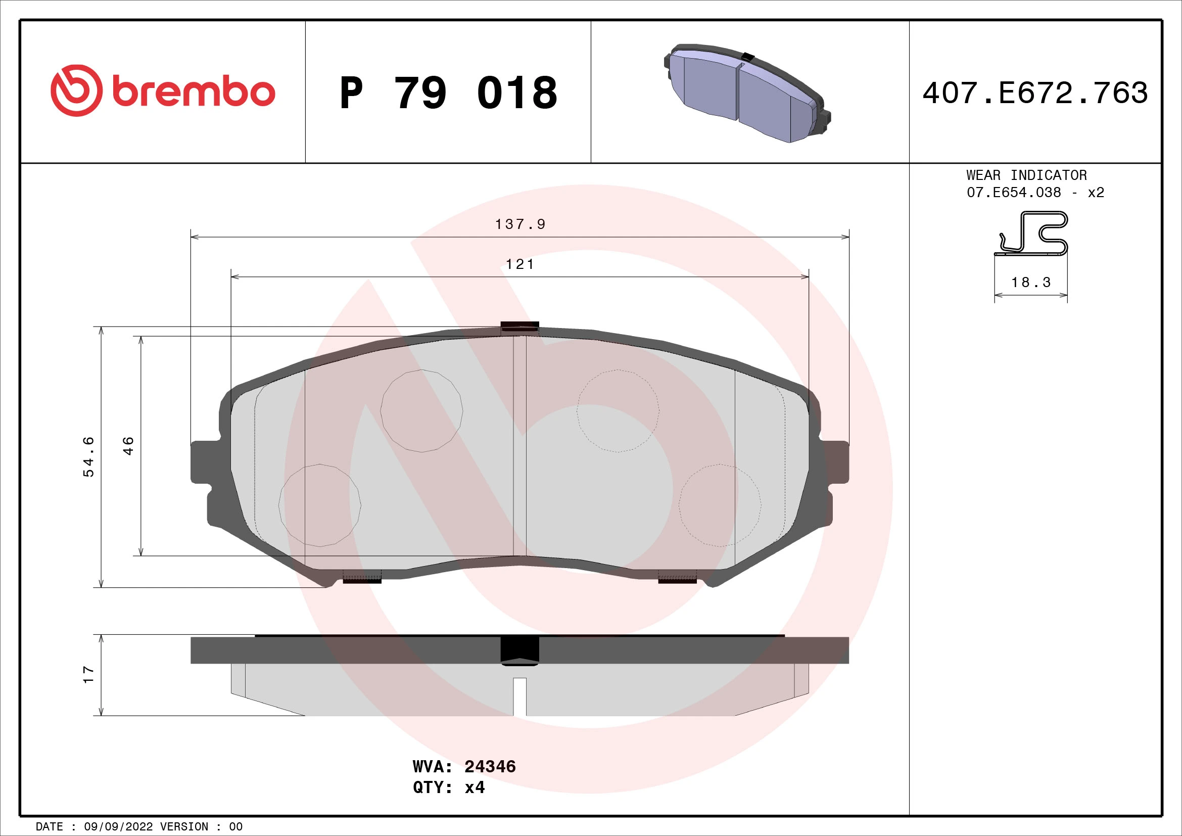 Brake Pad Set, disc brake