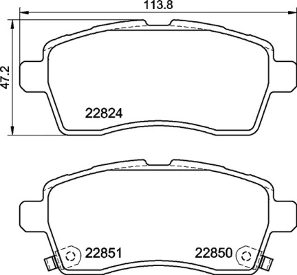 Brake Pad Set, disc brake