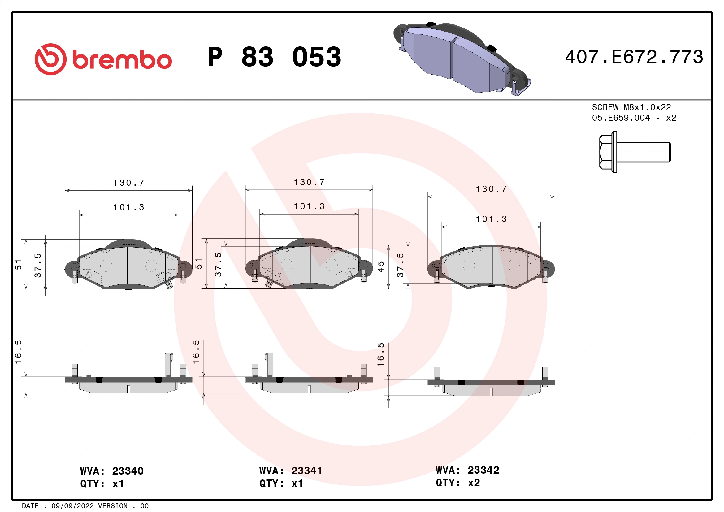 Brake Pad Set, disc brake