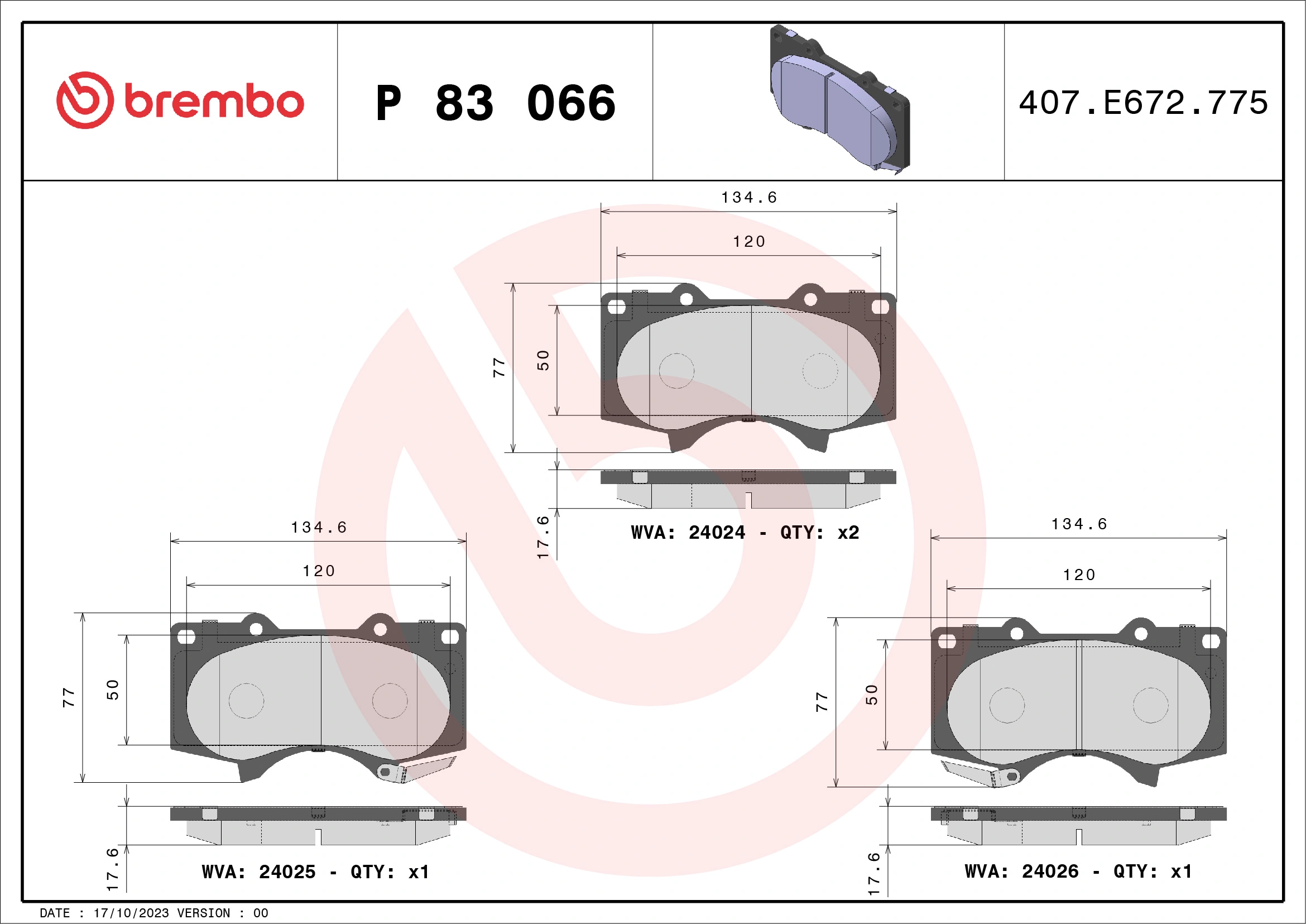 Brake Pad Set, disc brake