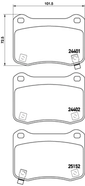 Brake Pad Set, disc brake