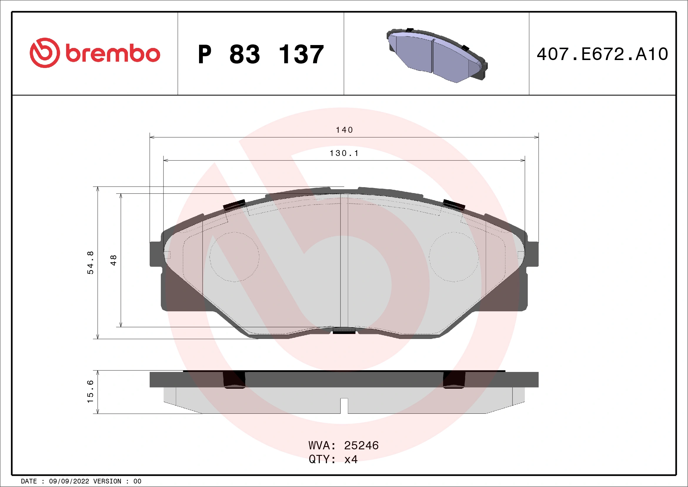 Brake Pad Set, disc brake