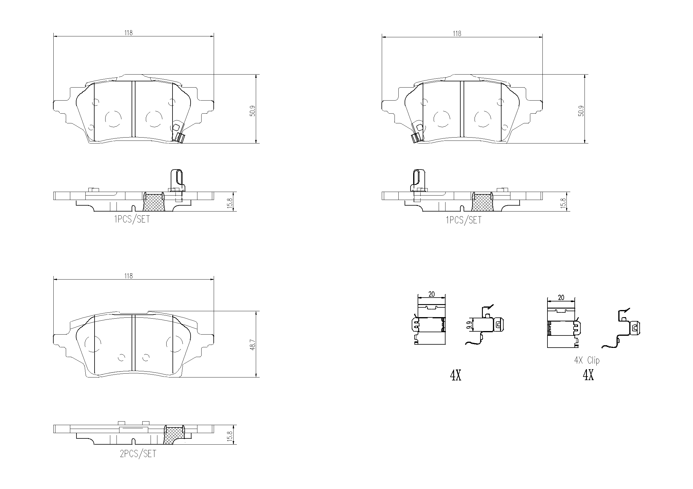 Brake Pad Set, disc brake