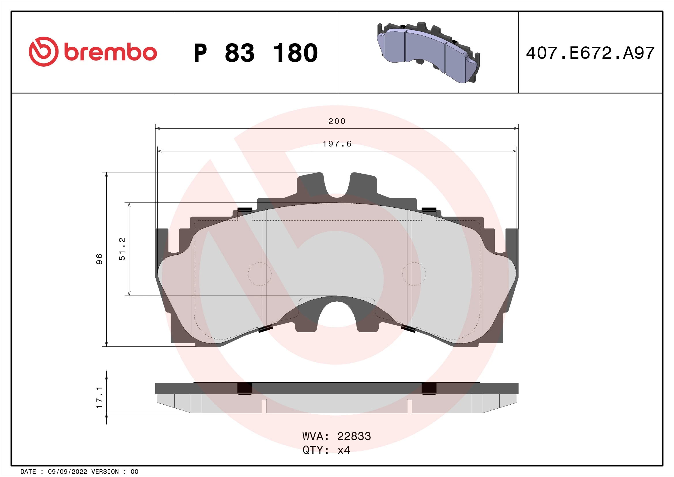 Brake Pad Set, disc brake