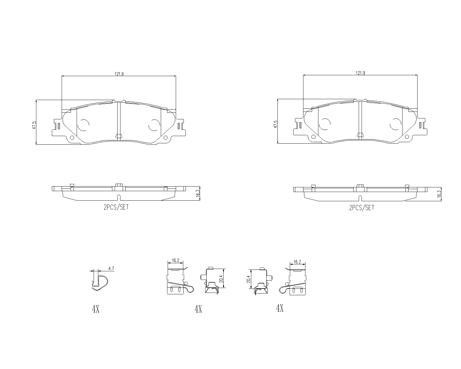 Brake Pad Set, disc brake