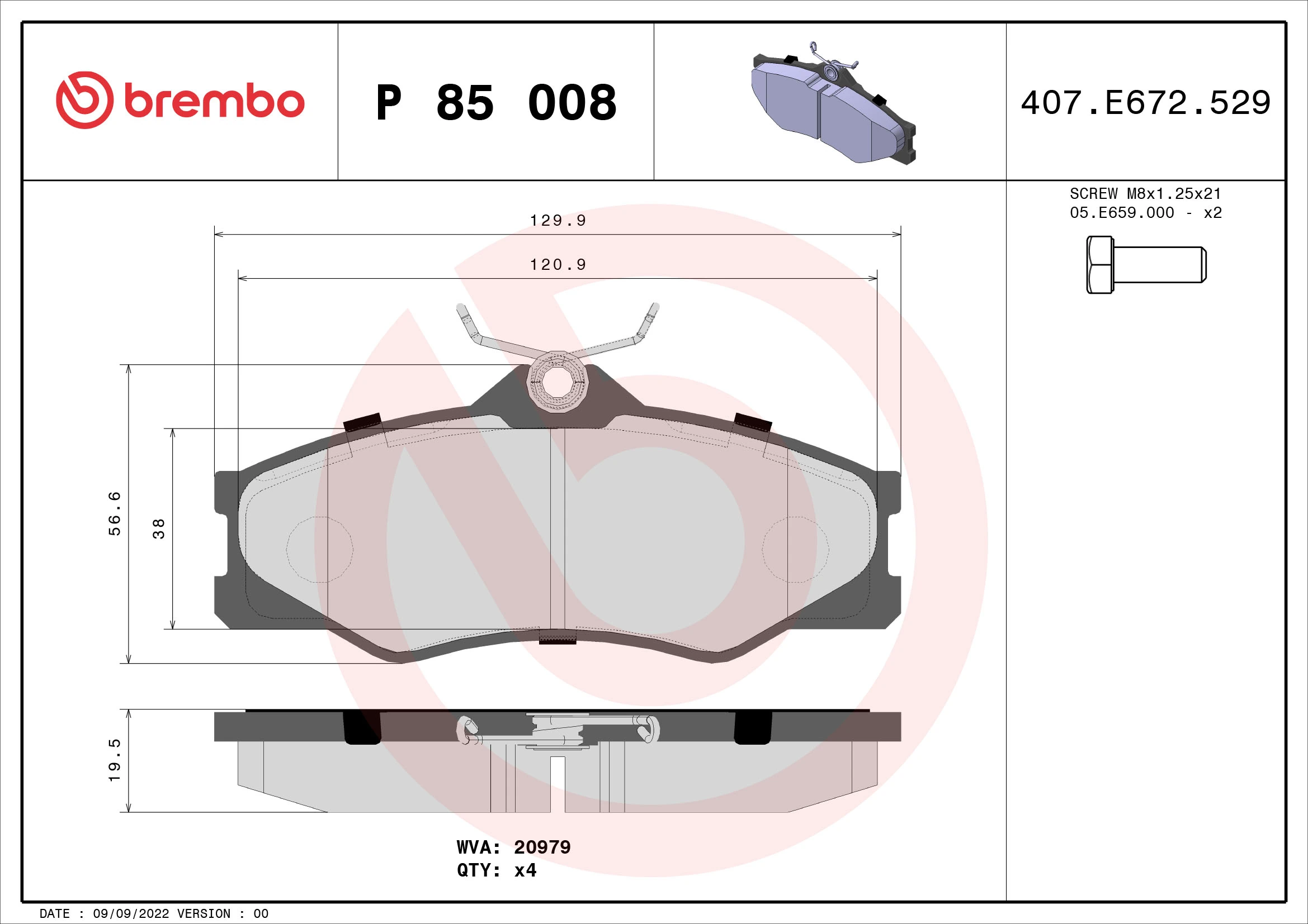 Brake Pad Set, disc brake