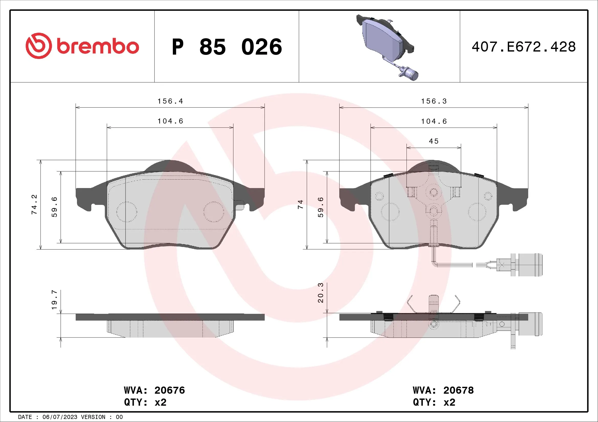 Brake Pad Set, disc brake