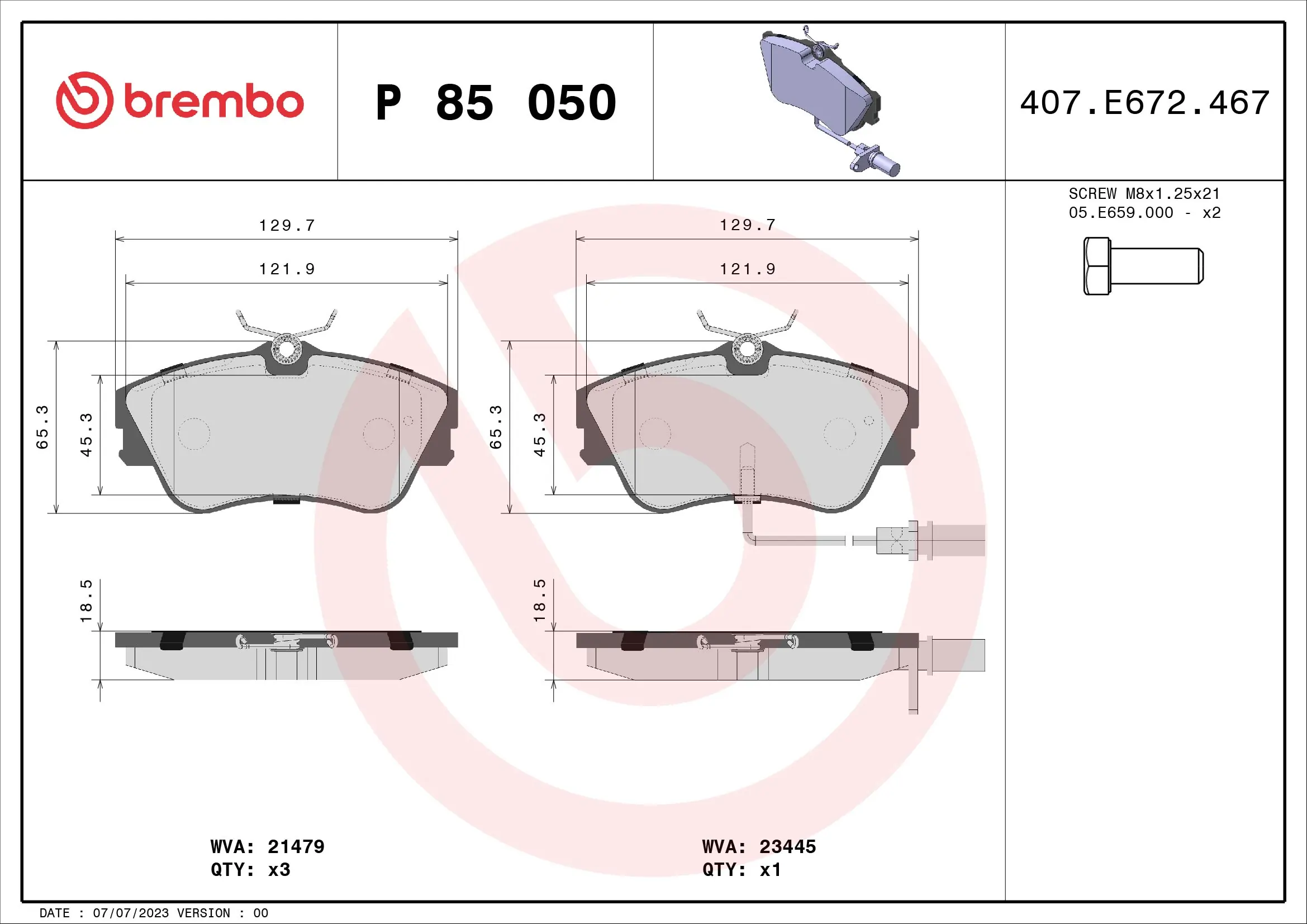 Brake Pad Set, disc brake