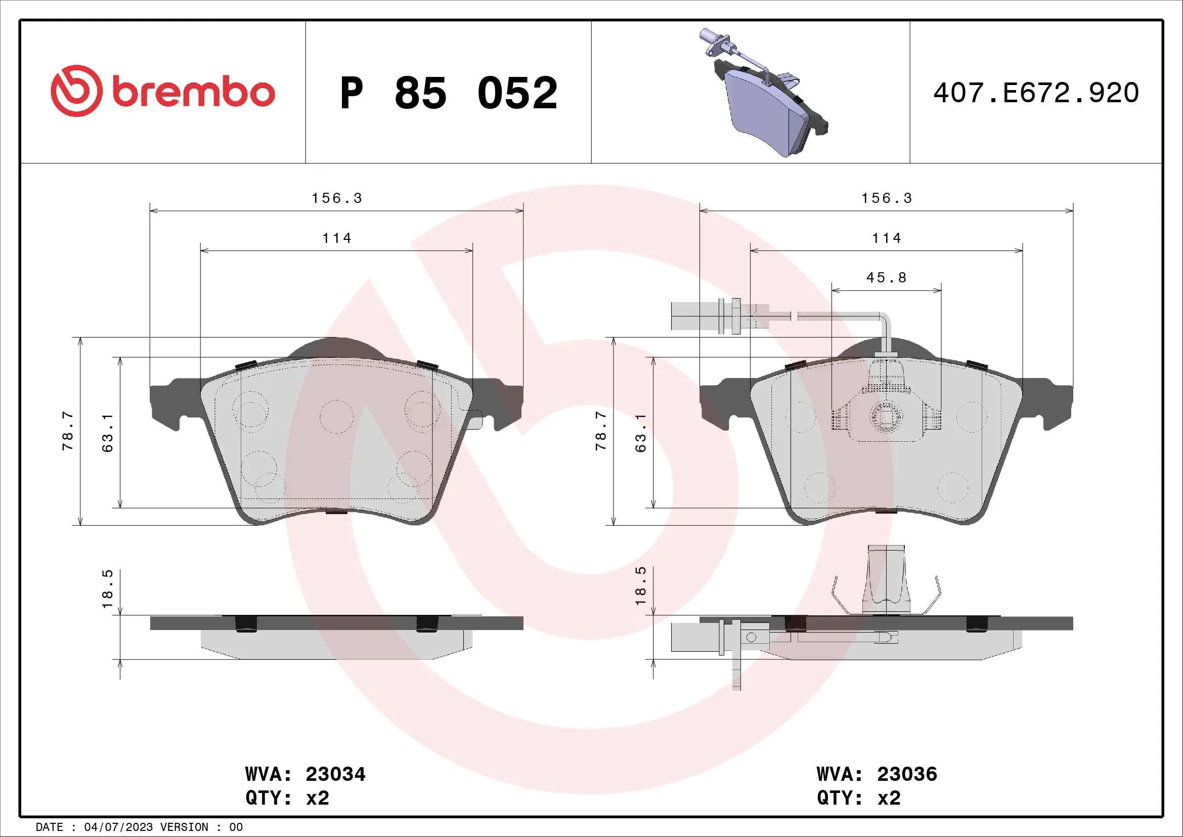 Brake Pad Set, disc brake