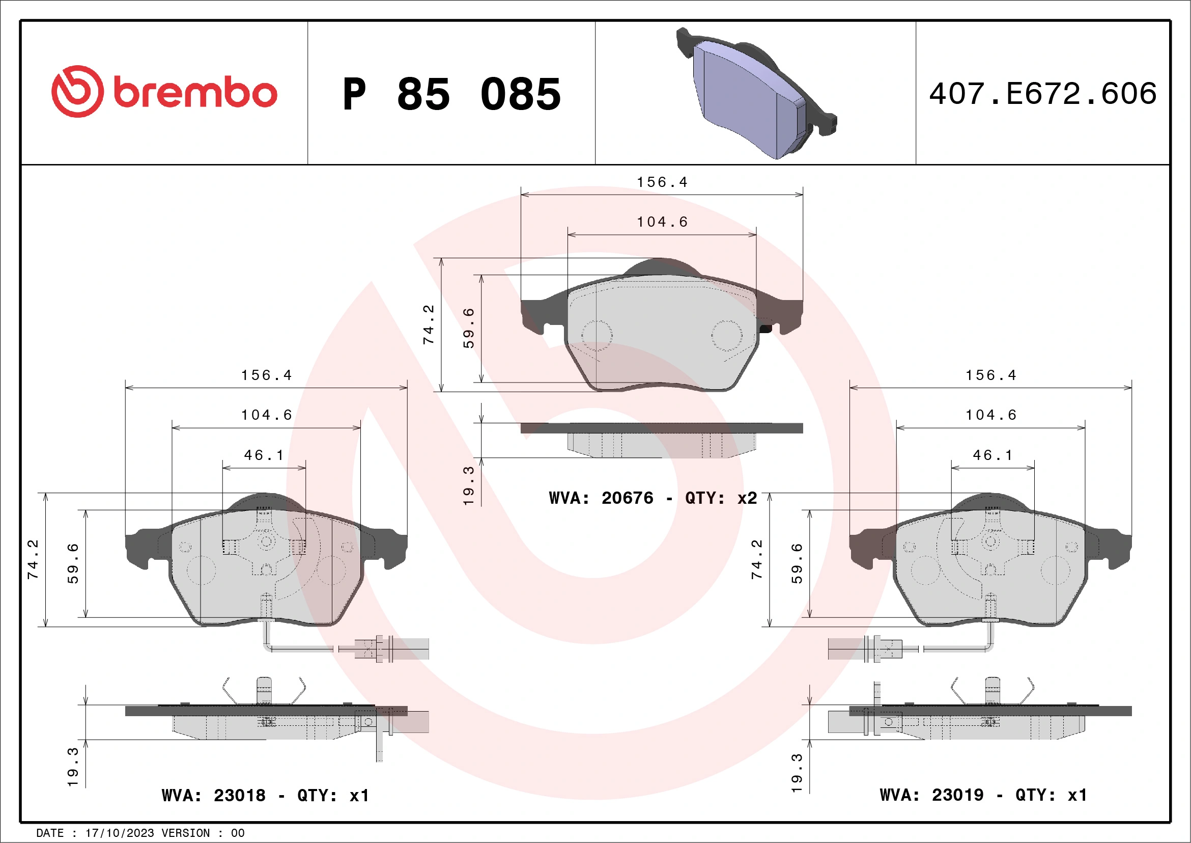 Brake Pad Set, disc brake