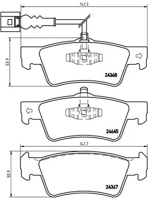 Brake Pad Set, disc brake