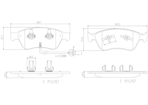 Brake Pad Set, disc brake