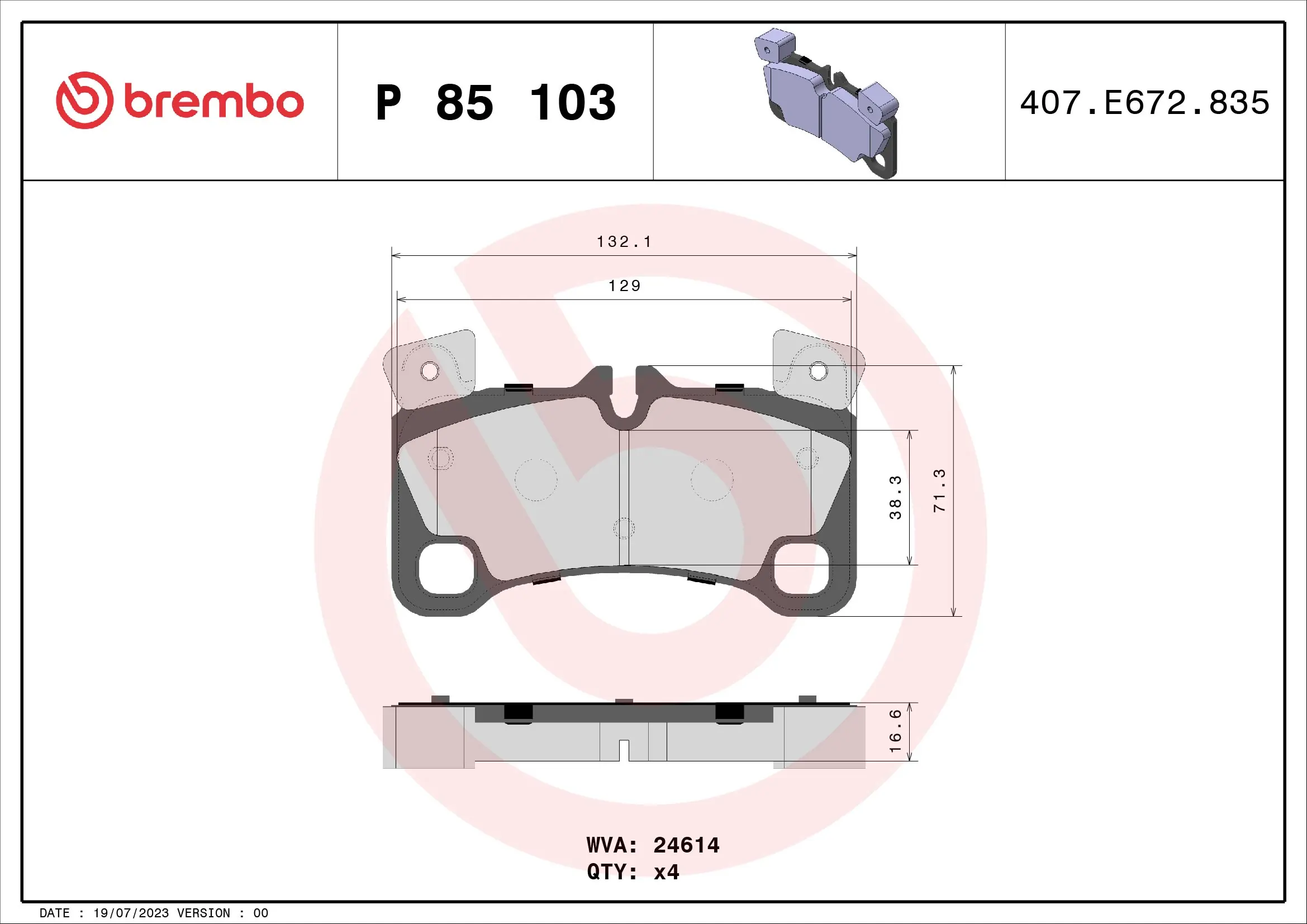 Brake Pad Set, disc brake