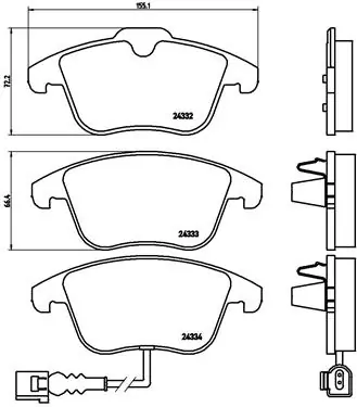 Brake Pad Set, disc brake
