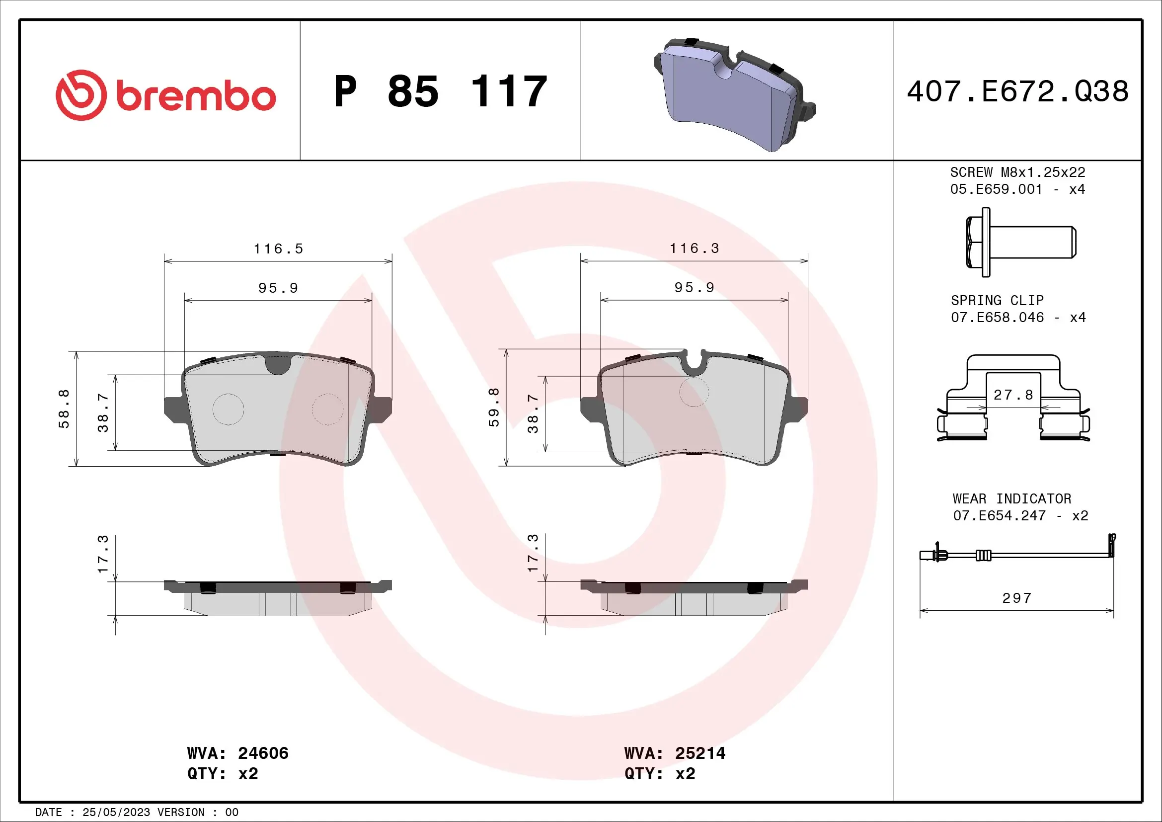 Brake Pad Set, disc brake