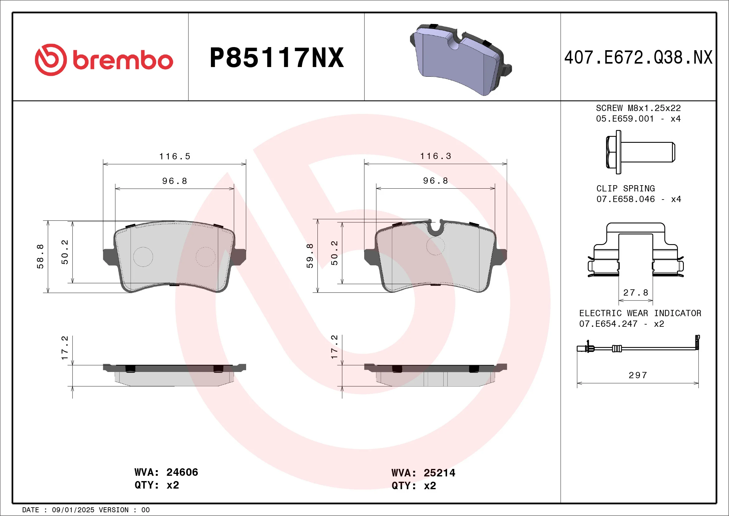 Brake Pad Set, disc brake