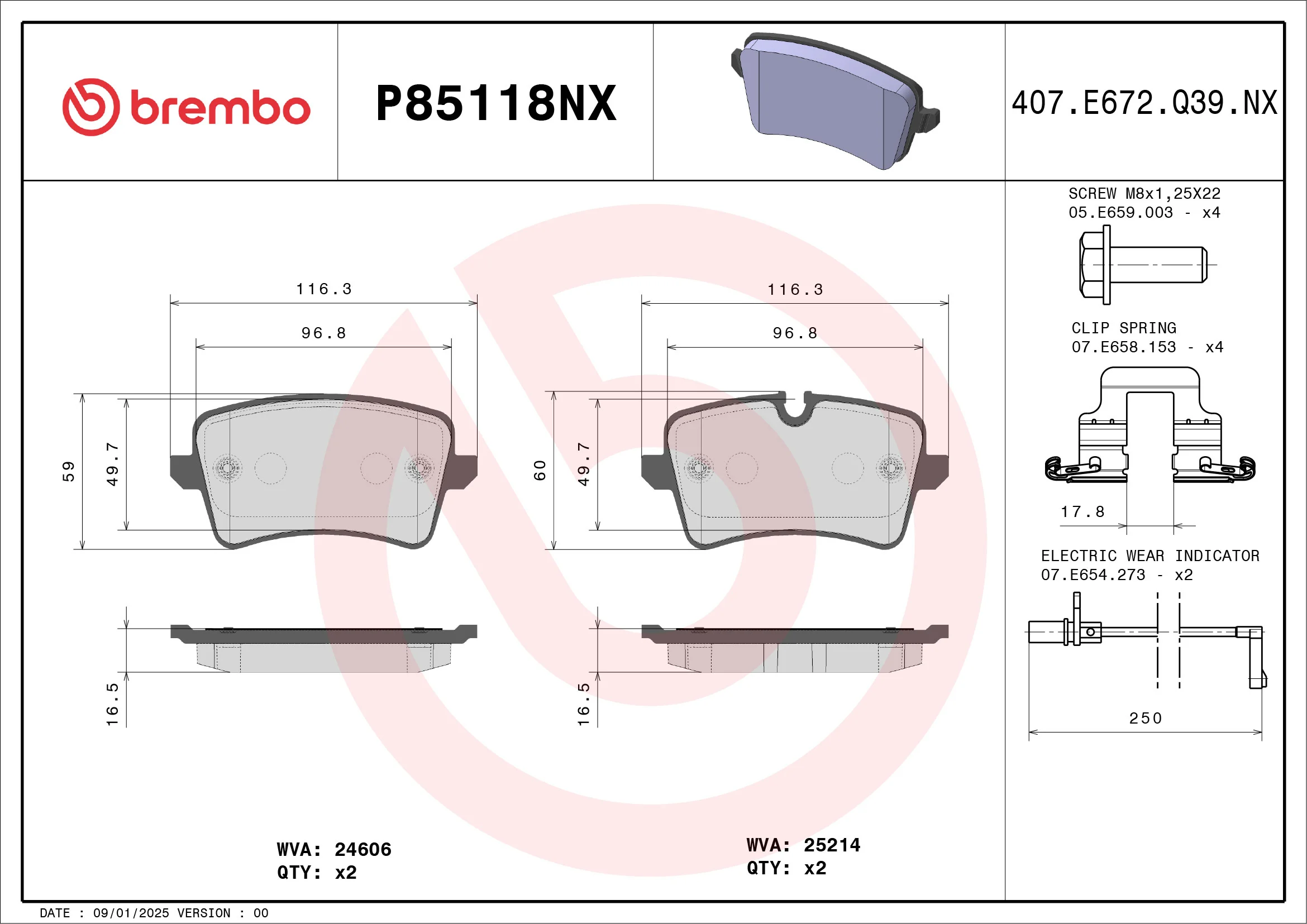 Brake Pad Set, disc brake