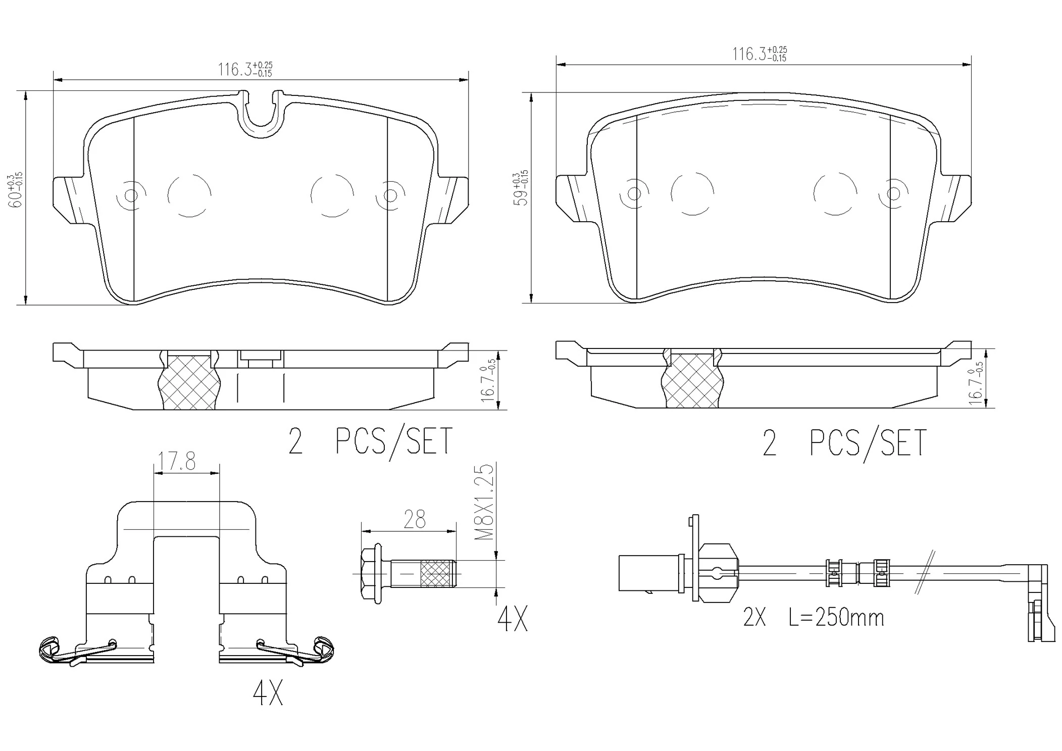 Brake Pad Set, disc brake