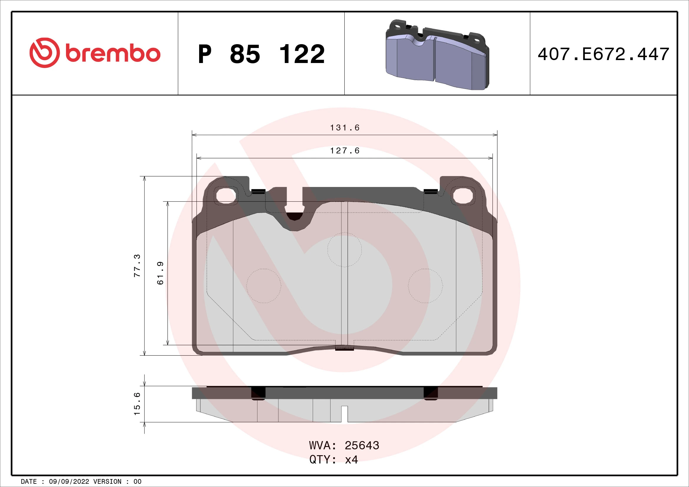 Brake Pad Set, disc brake