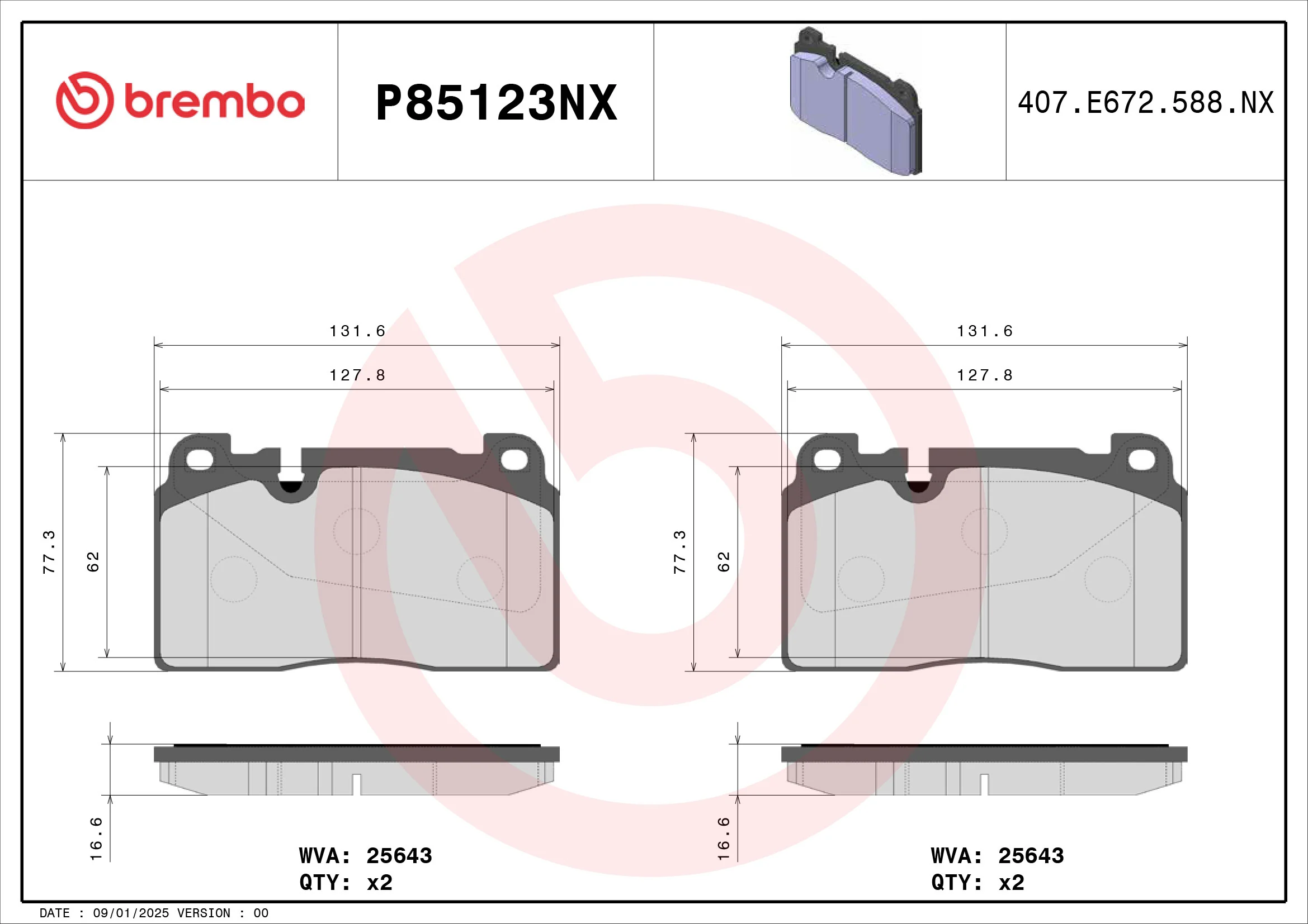 Brake Pad Set, disc brake