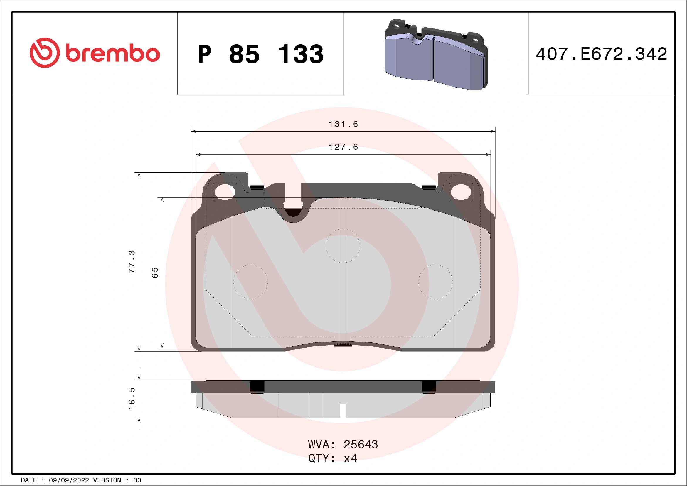 Brake Pad Set, disc brake