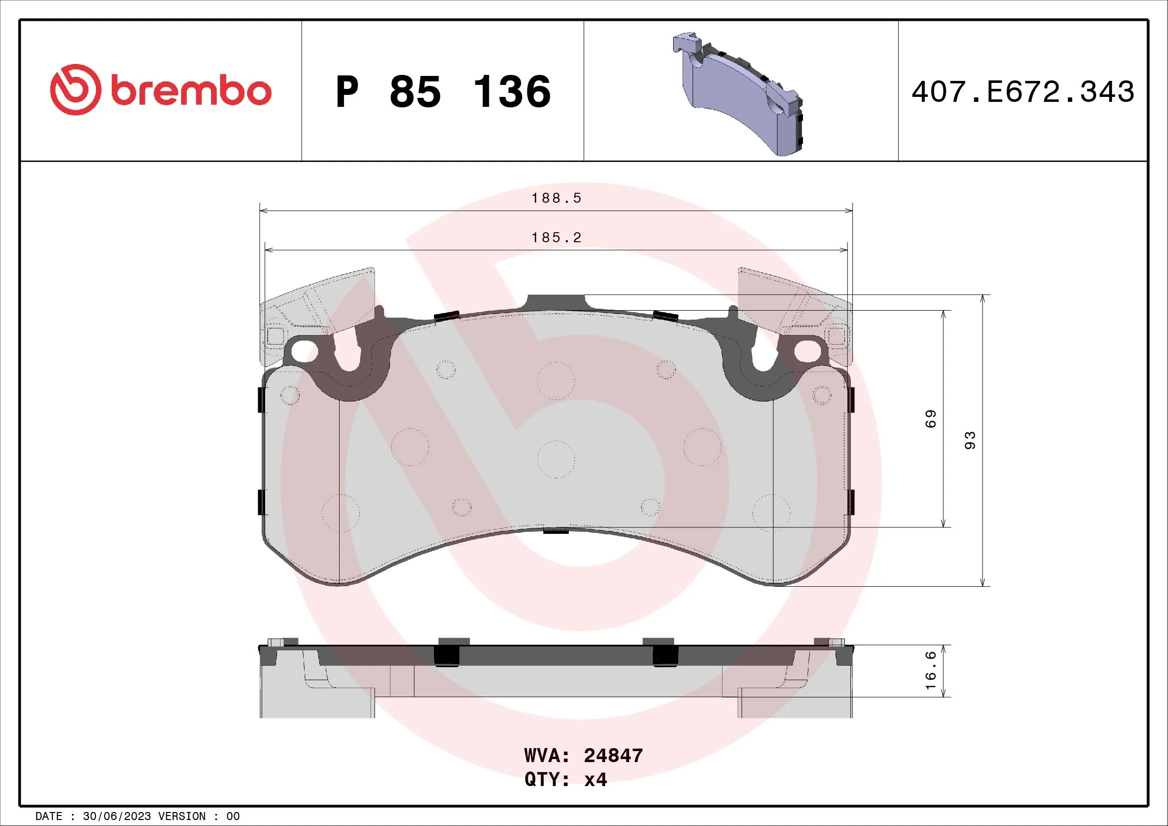 Brake Pad Set, disc brake